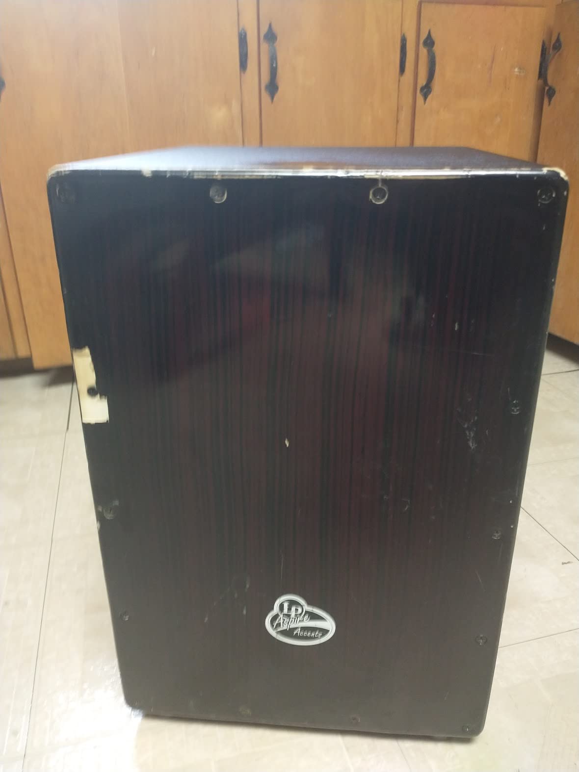 LP Aspire Accents Wire Cajon Blue Burst Streak LPA1332-BBS customer photo 2