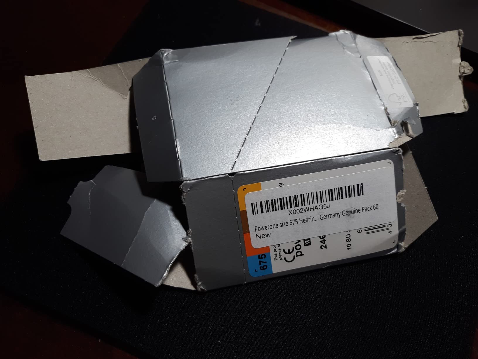 Powerone size 675 Hearing Aid Battery No Mercury made in Germany Genuine Pack 60 customer photo 2