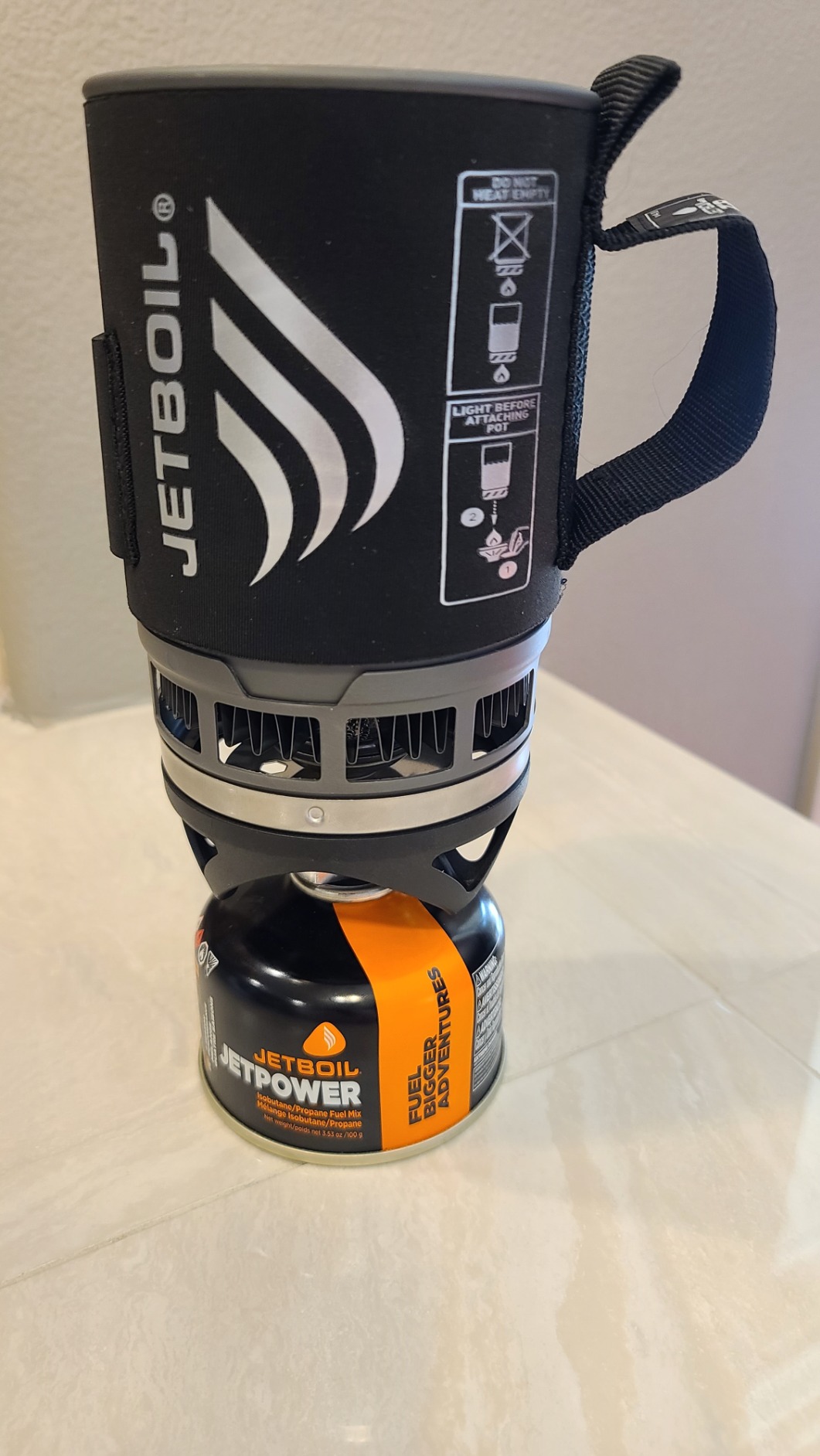 Jetboil Zip Camping Stove Cooking System, Carbon customer photo 2