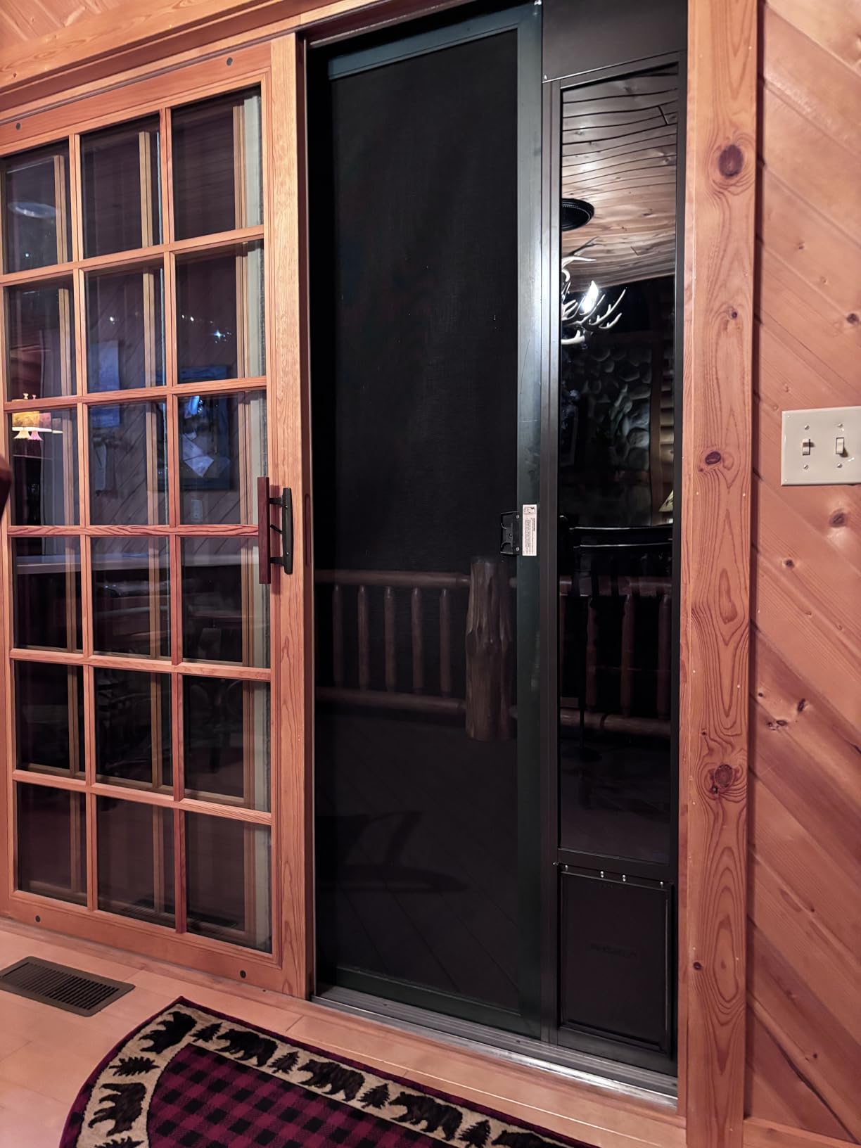 PetSafe Sliding Glass Pet Door - No-Cut DIY Install Doggy Door for Renters - Aluminum Frame - Adjustable Height 75 7/8