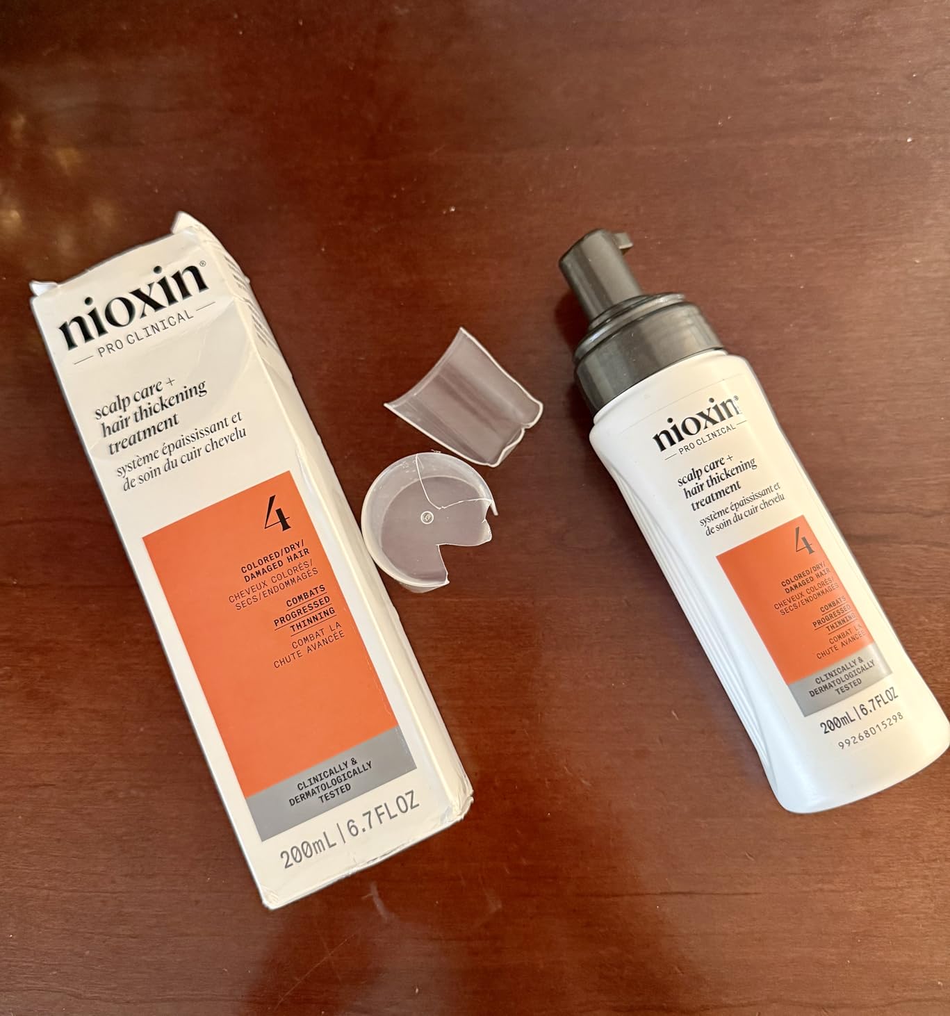 Nioxin System 4 Scalp Care + Hair Thickening Leave-In Treatment for Colored, Dry & Damaged Hair with Progressed Thinning | Maintain Vibrant Color | Nourish & Boost Density with Niacinamide & Biotin customer photo 1