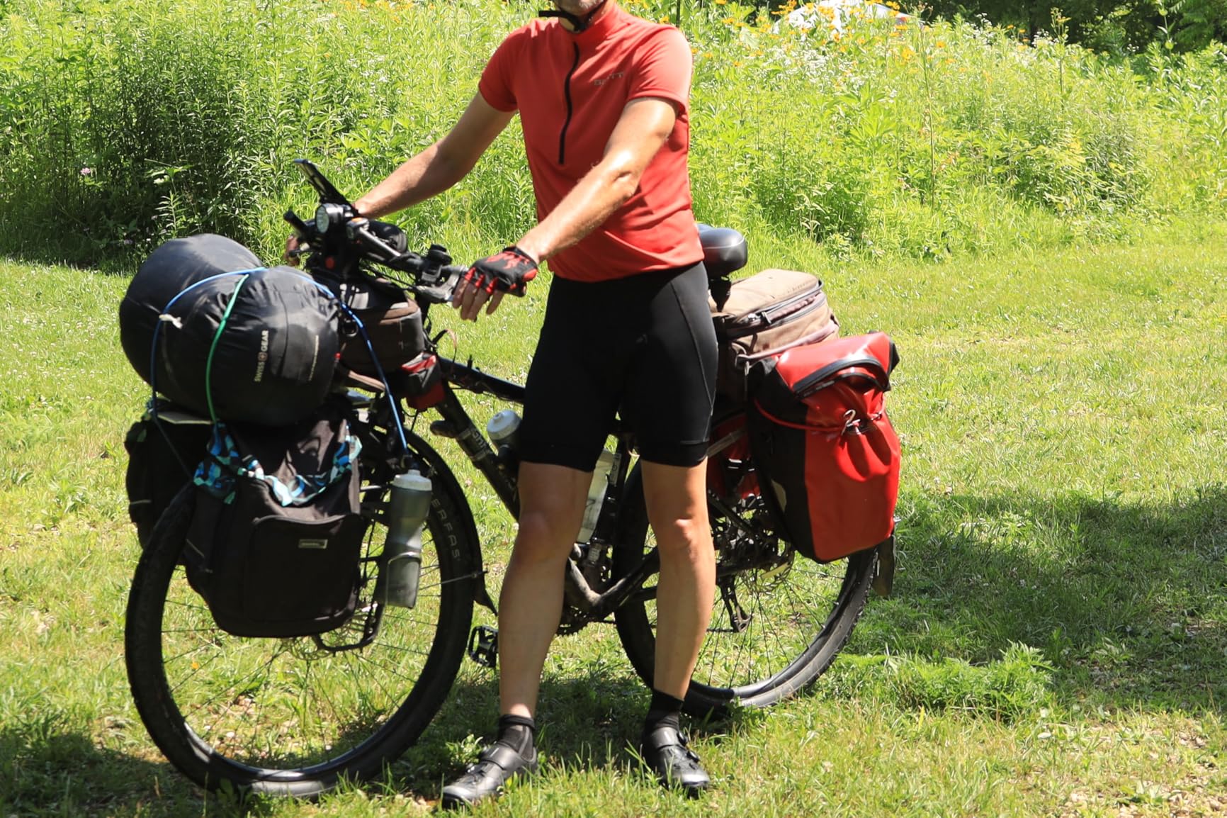 ORTLIEB Back-Roller Classic QL2.1 Bicycle Bag (1 Pair) -Black/Red, 40 Litre customer photo 2