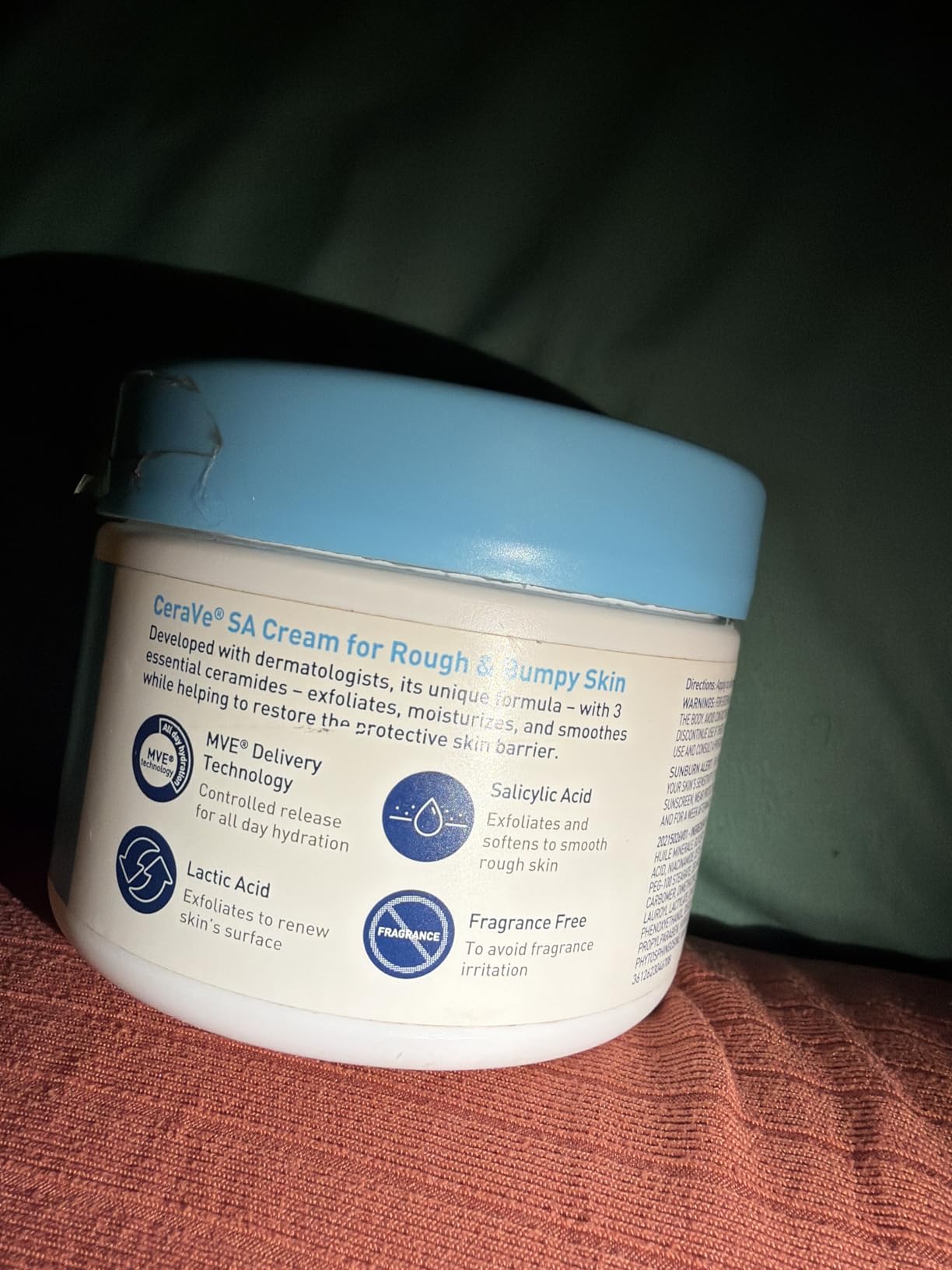 CeraVe SA Lotion for Rough & Bumpy Skin, Vitamin D, Hyaluronic Acid, Lactic Acid & Salicylic Acid Lotion, Fragrance Free & Allergy Tested, 8 Ounce customer photo 2