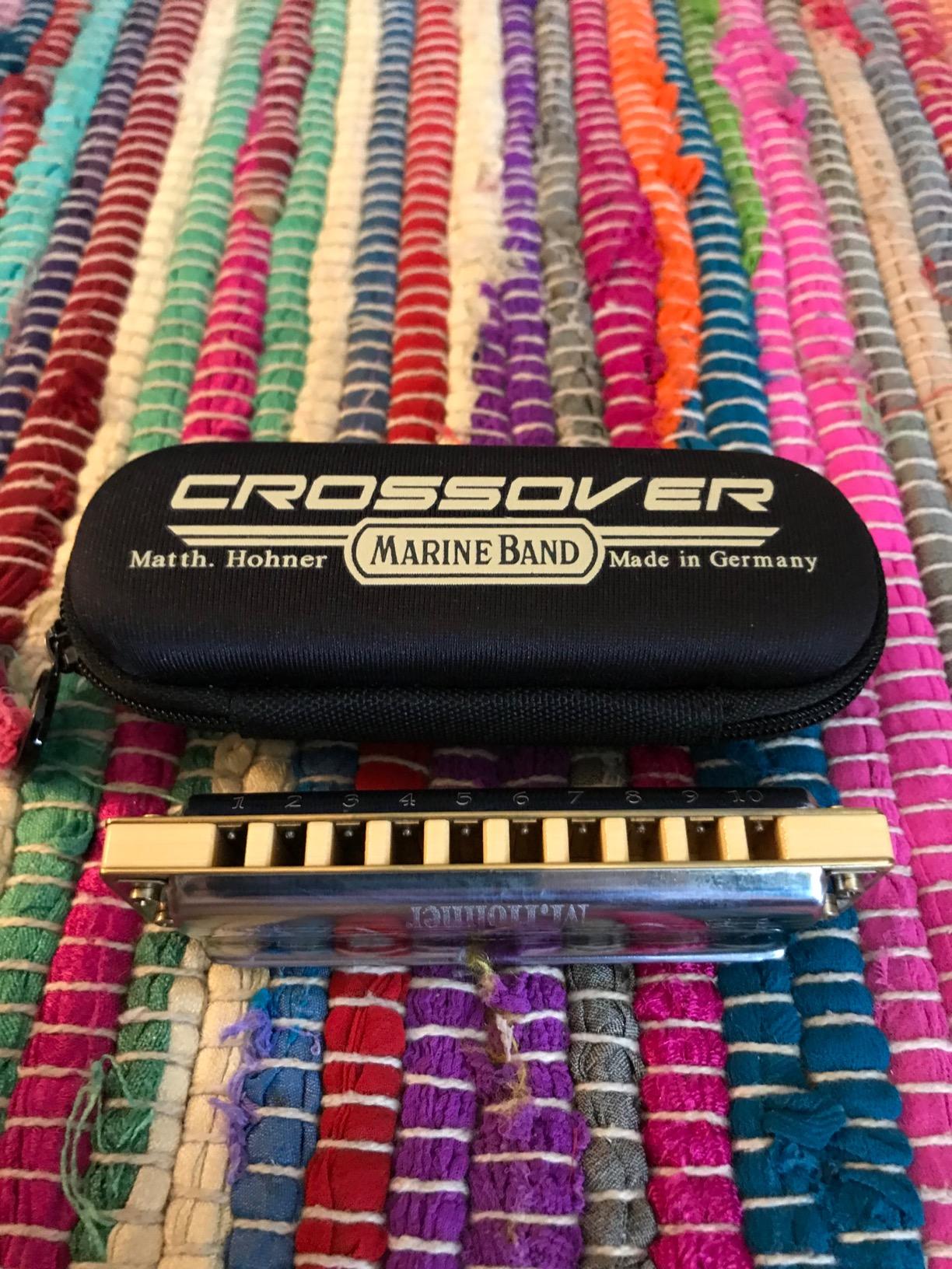 Hohner Marine Band Crossover, Key of C, Stainless Steel, Bamboo customer photo 2