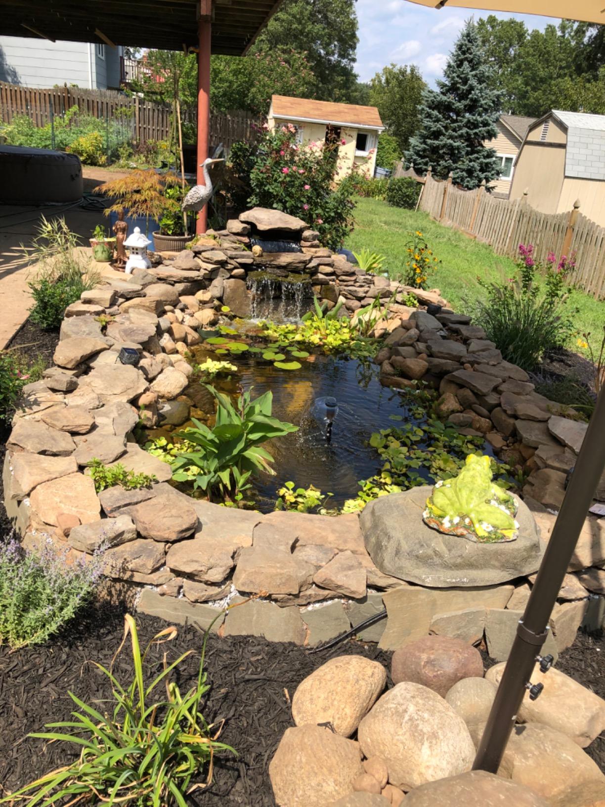 HALF OFF PONDS Simply Ponds 2,100 GPH Submersible Pump Pond Kit with 15' x 20' EPDM Rubber Pond Liner for Water Garden & Koi Pond customer photo 1