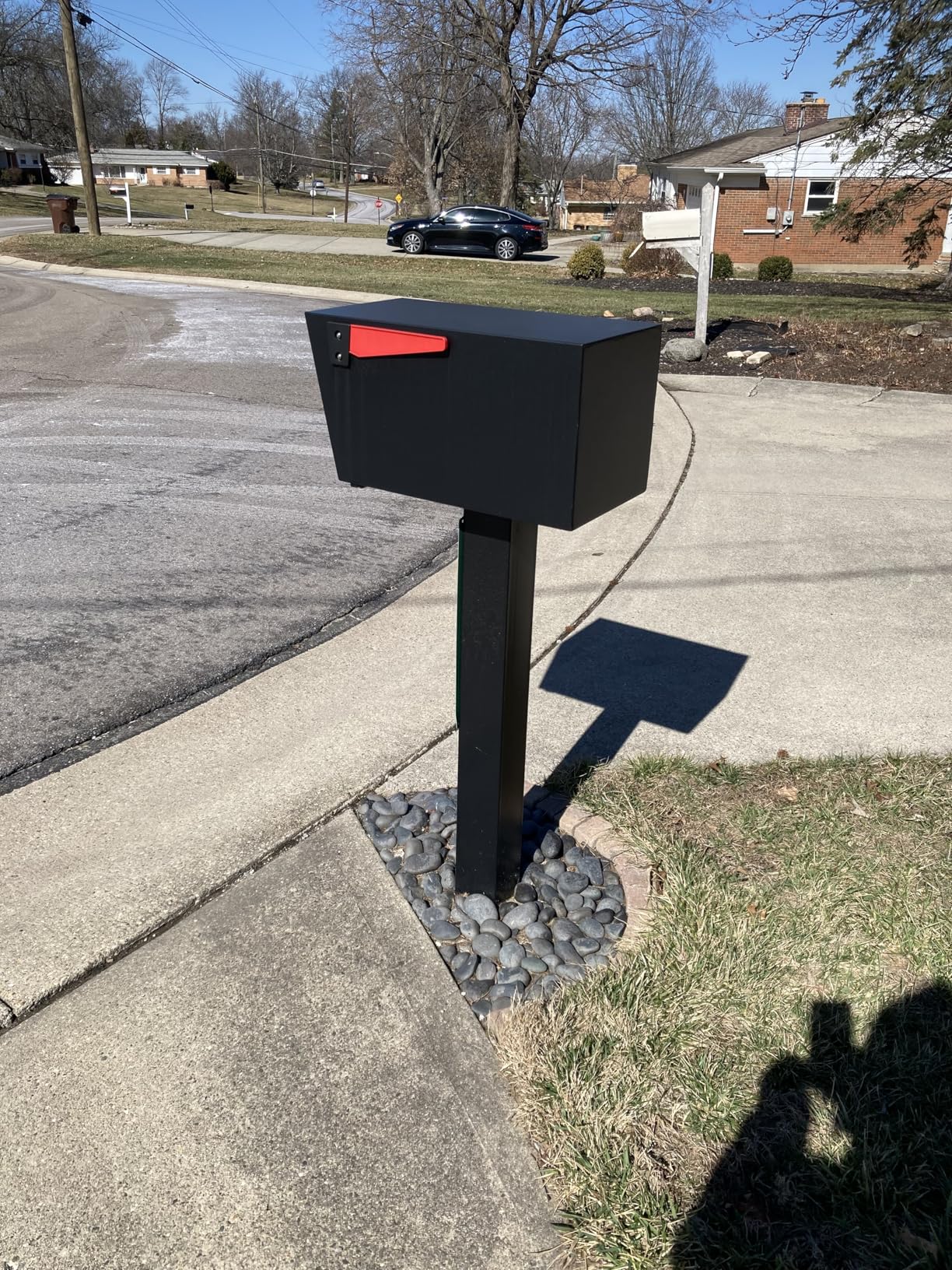 Mail Boss 7506 Mail Manager Curbside Locking Security Mailbox, Black, Large customer photo 2