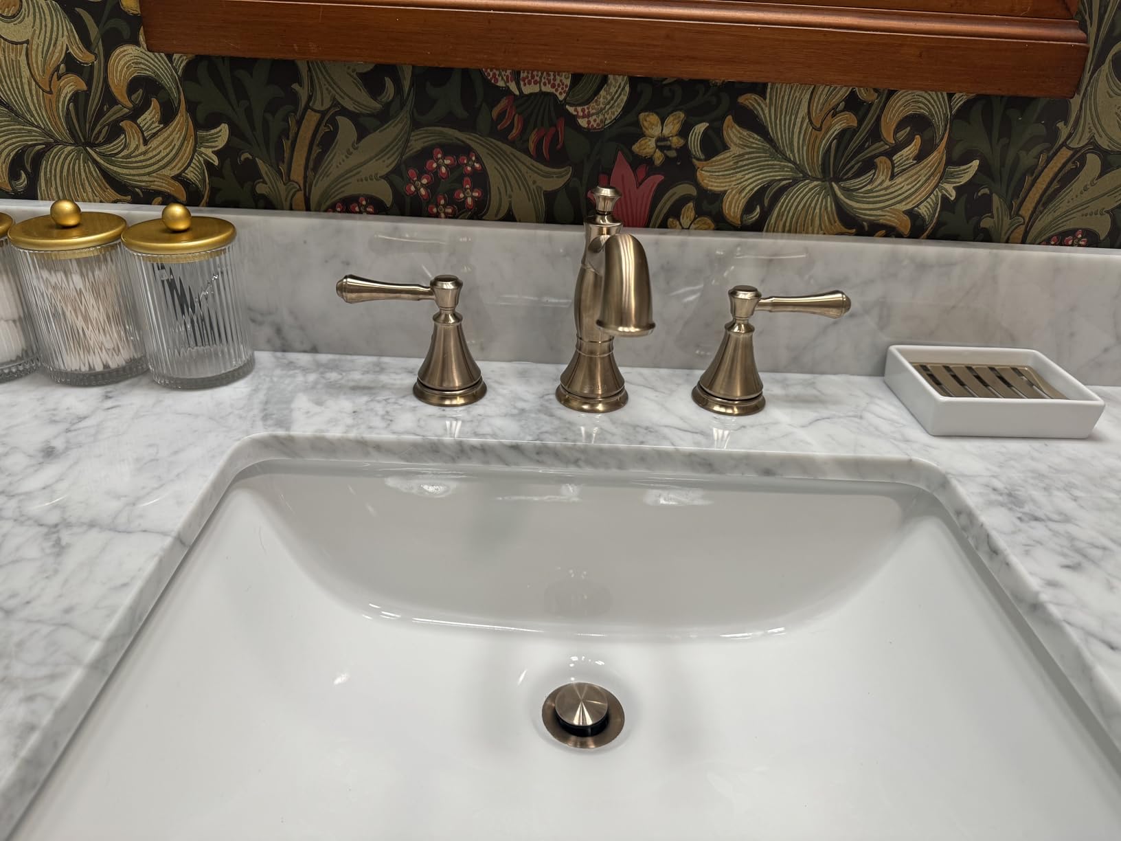 Delta Faucet Cassidy Widespread Bathroom Faucet Chrome, Bathroom Faucet 3 Hole, Bathroom Sink Faucet, Metal Drain Assembly, Chrome 3597LF-MPU customer photo 2