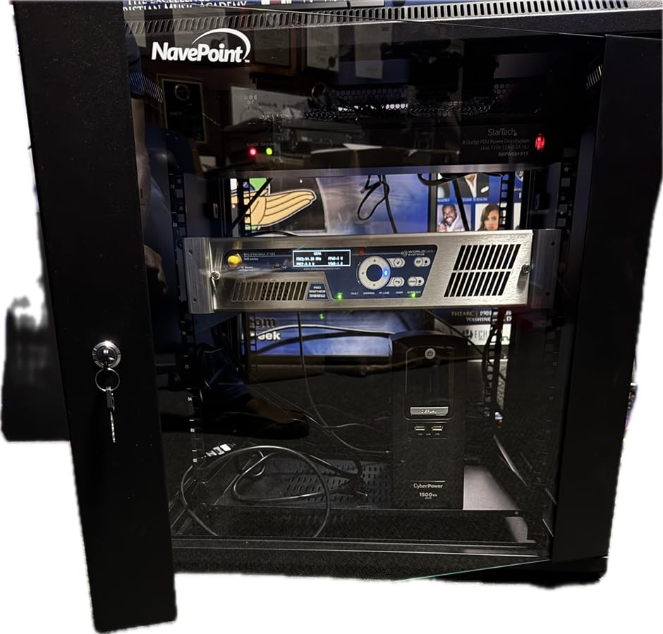 NavePoint Cantilever Server Shelf Vented Shelves Rack Mount 19 Inch 1U Black 14 Inches (350mm) deep customer photo 1
