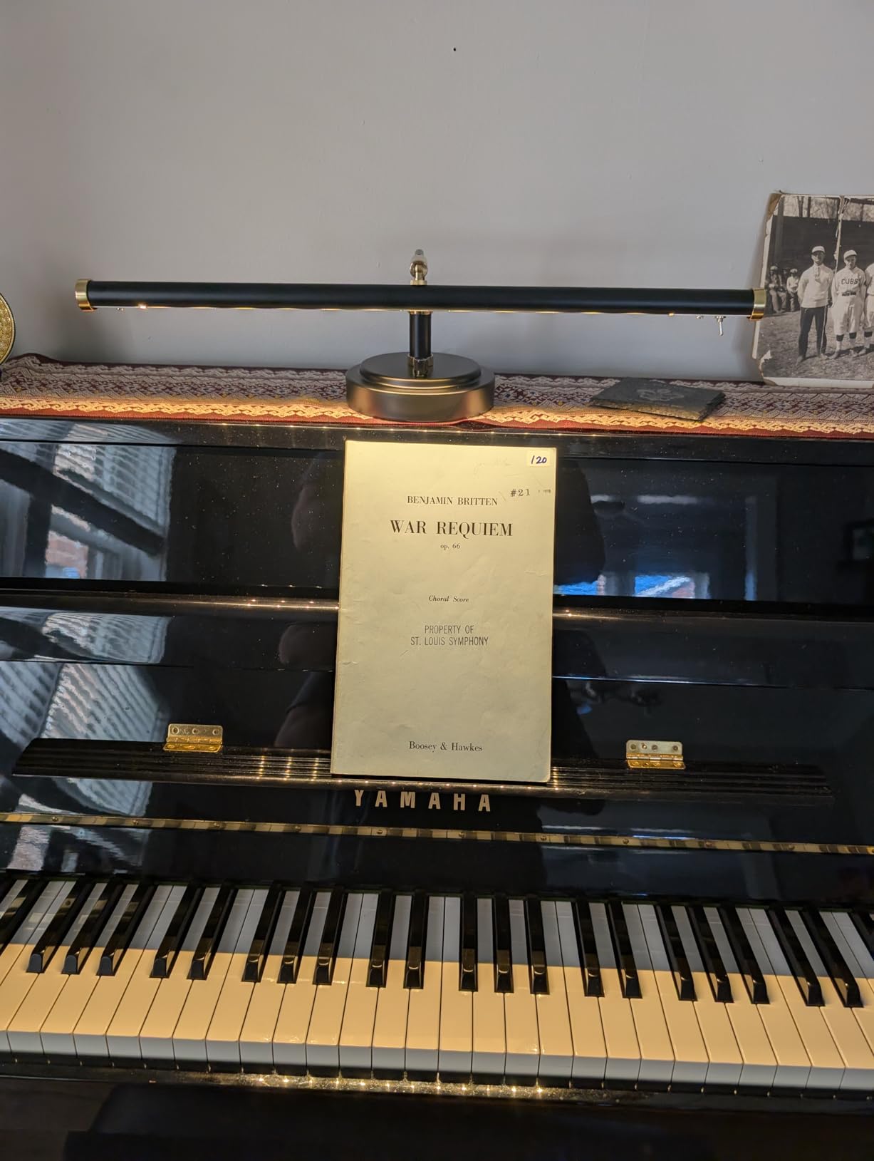 Cocoweb Adjustable LED Upright Piano Desk Lamp in Black with Brass Accents - PLED101D customer photo 2
