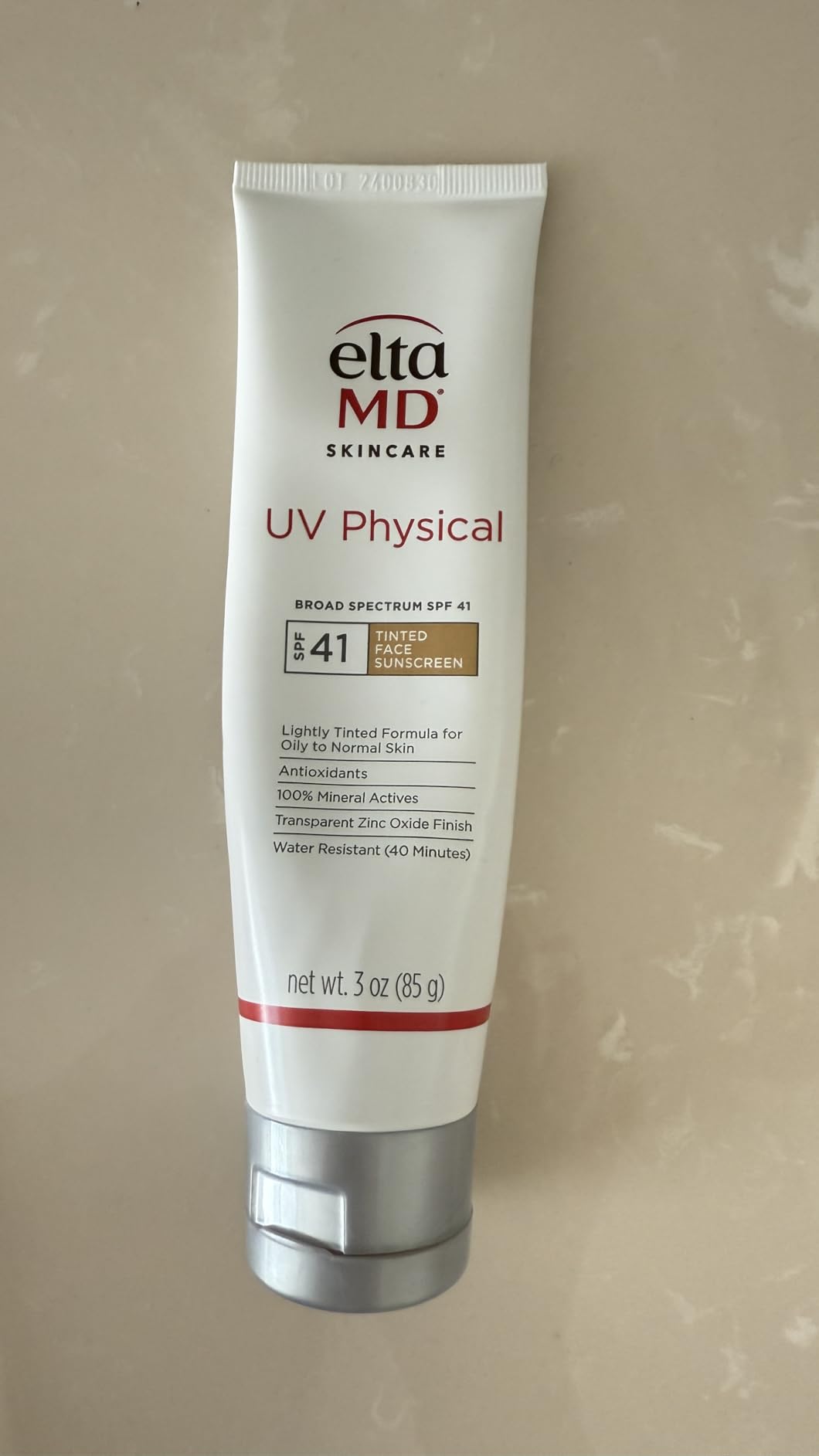 EltaMD UV Physical Tinted Sunscreen for Face, 100% Mineral Active Sunscreen customer photo 2