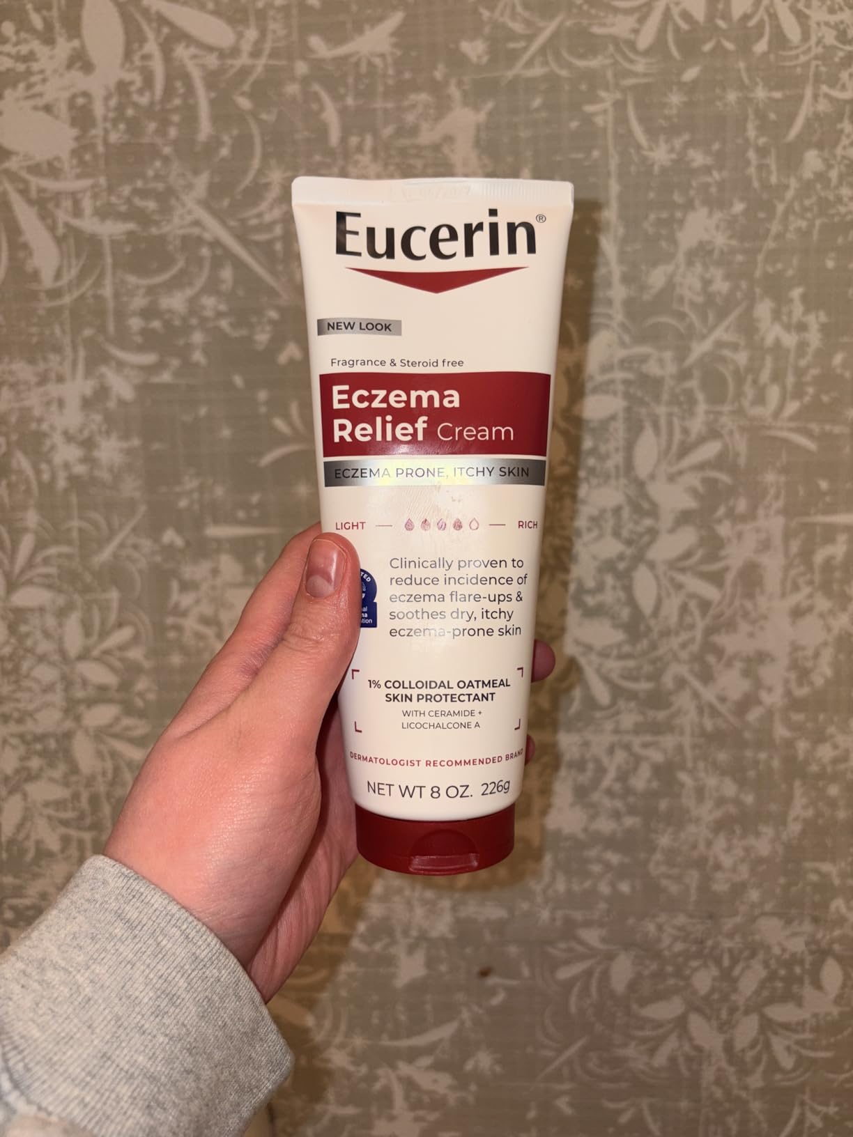 Eucerin Eczema Relief, Full Body Lotion, Moisturizing Eczema Cream with Colloidal Oatmeal (Skin Protectant) and Ceramide 3, 8 Oz Tube customer photo 1