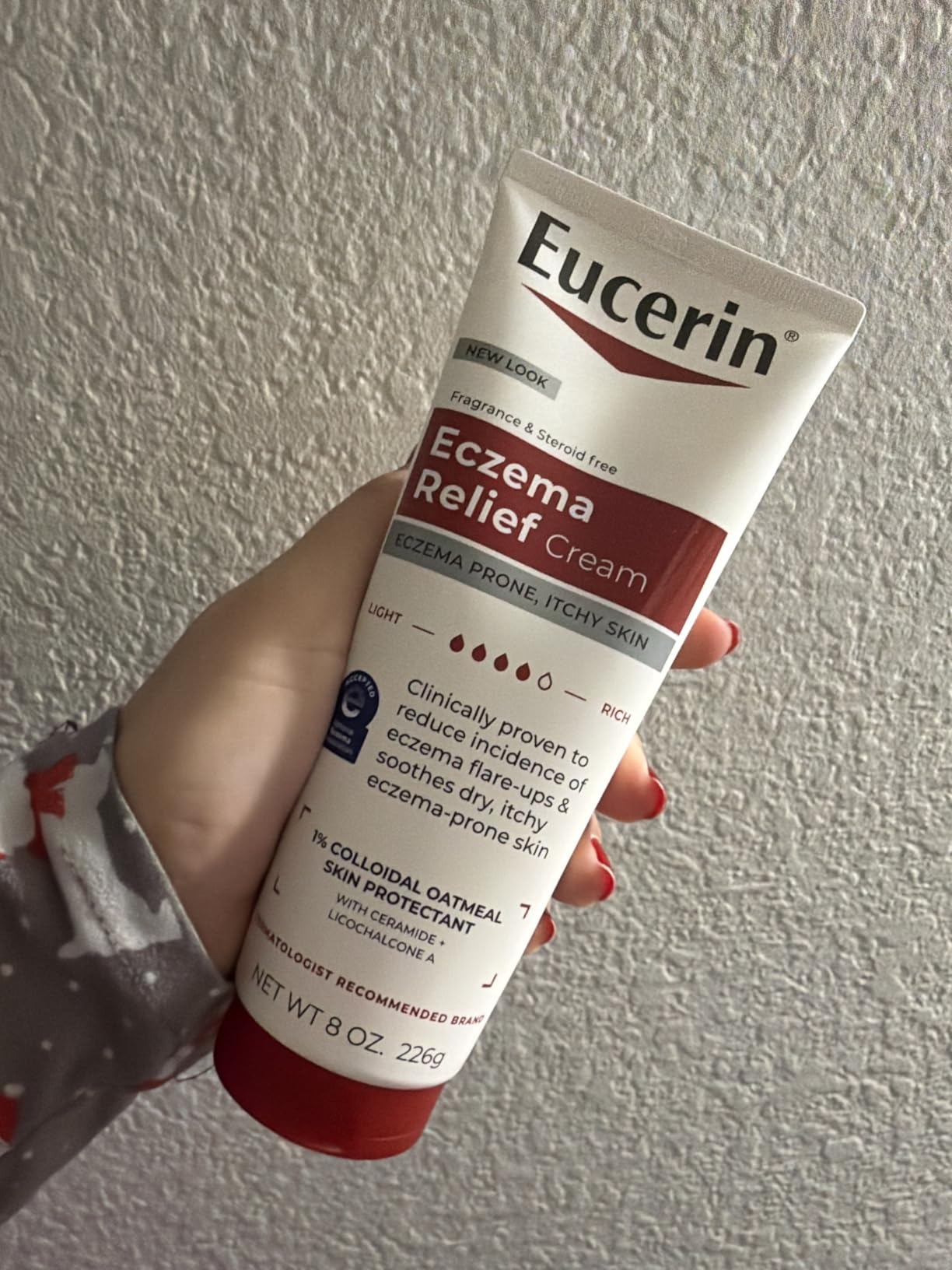 Eucerin Eczema Relief, Full Body Lotion, Moisturizing Eczema Cream with Colloidal Oatmeal (Skin Protectant) and Ceramide 3, 8 Oz Tube customer photo 2