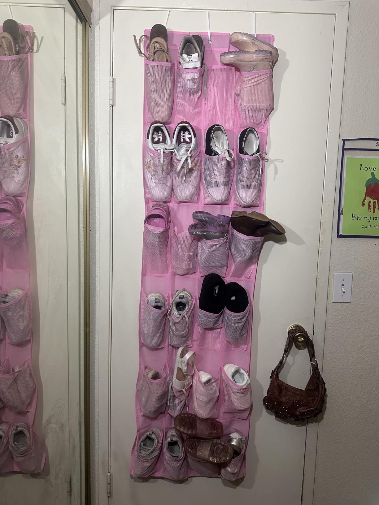 Whitmor Over The Door Shoe Shelves - 26 Sections - Crosshatch Gray customer photo 2