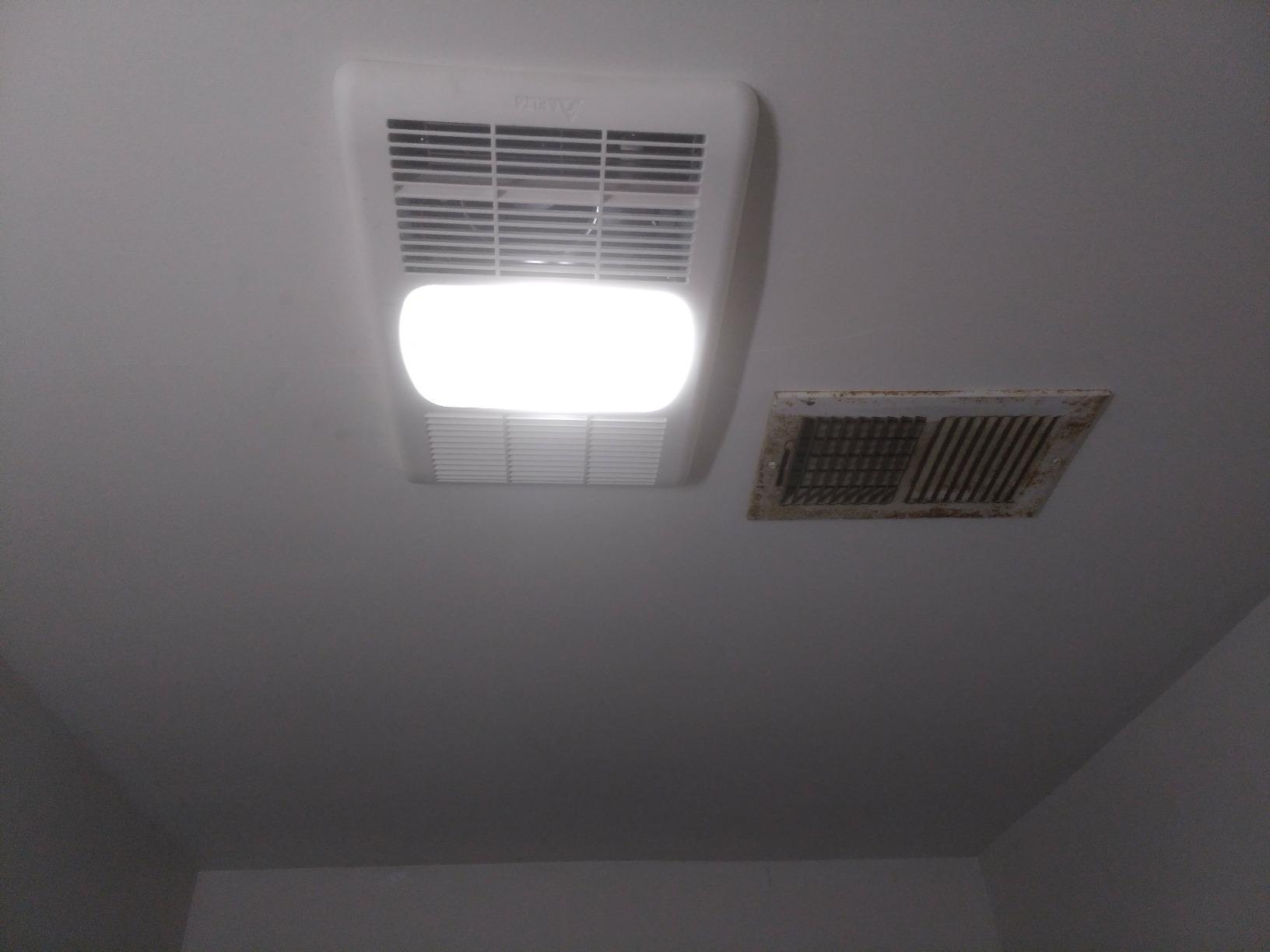 Delta Breez Bathroom Exhaust Fan with Light, Heater & Thermostat, Radiance, 80 CFM, White - Multi-Functional Household Ventilation System customer photo 1