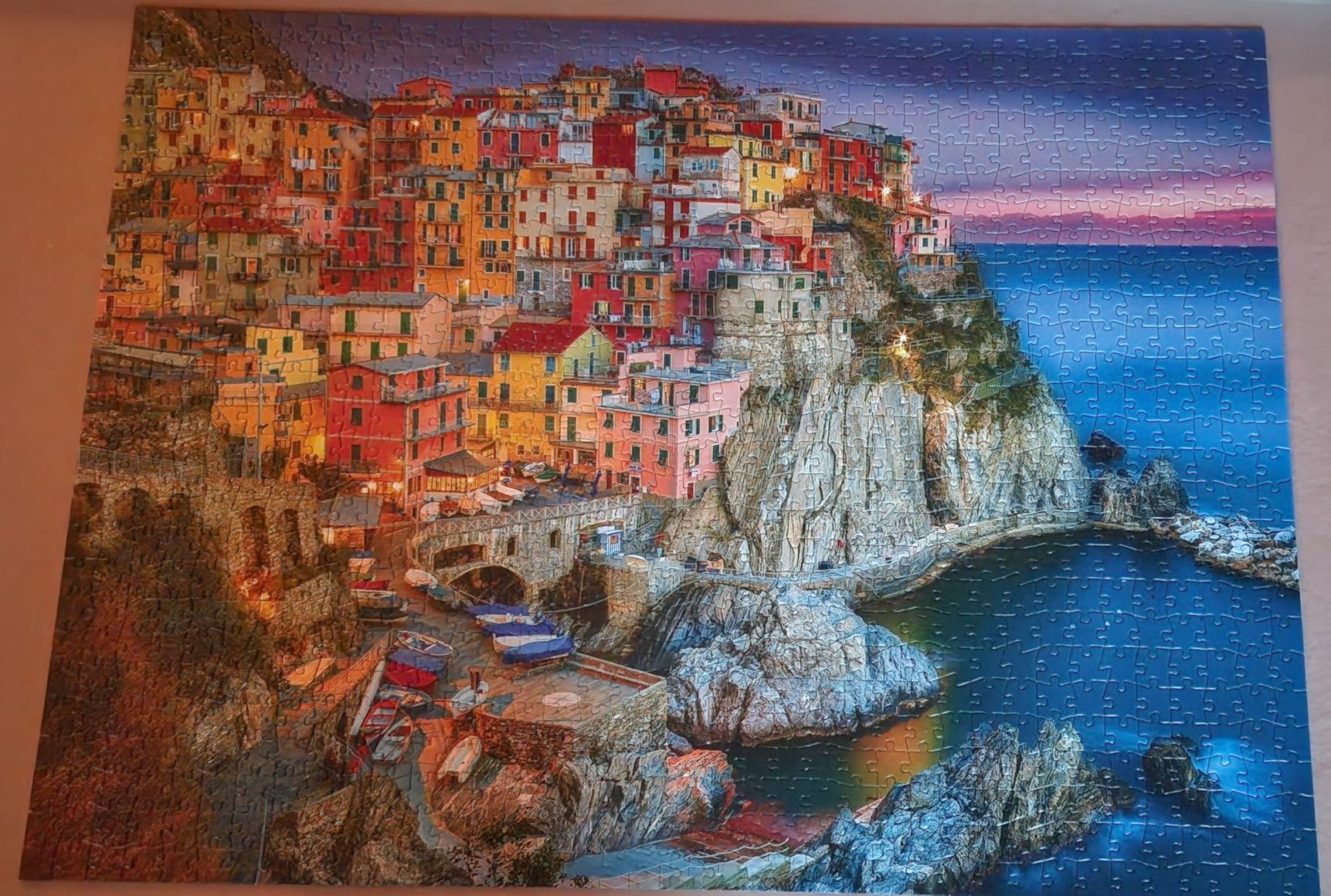 Buffalo Games - Cinque Terre 1000 Piece Puzzle for Adults - Jigsaw Puzzles - Challenging Italy Coastal Scene with Poster customer photo 1