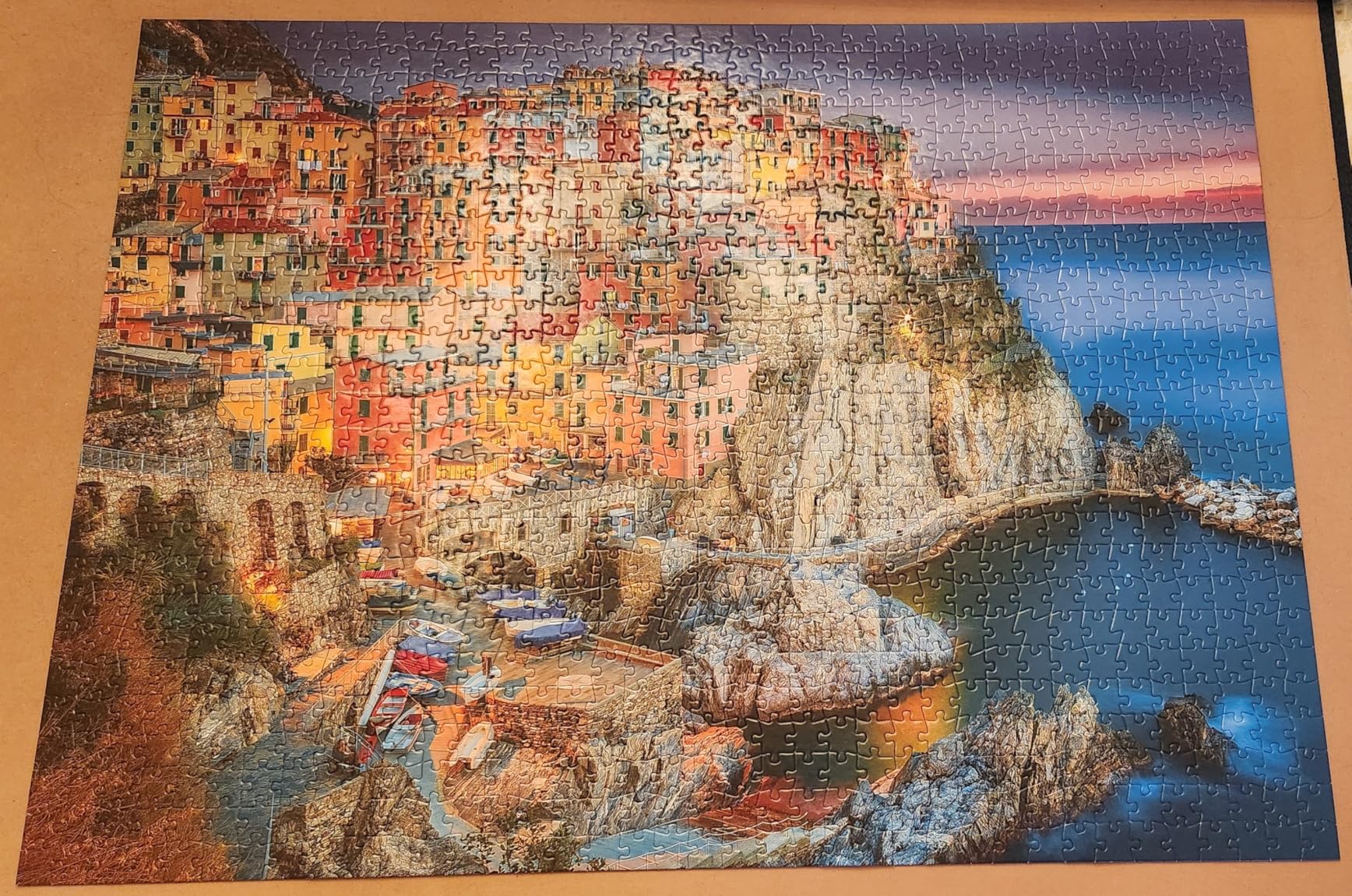Buffalo Games - Cinque Terre 1000 Piece Puzzle for Adults - Jigsaw Puzzles - Challenging Italy Coastal Scene with Poster customer photo 2
