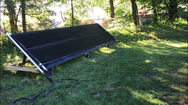SunHeater Pool Heating System Two 2' x 20' Panels - Solar Heater for Inground and Aboveground Made of Durable Polypropylene, Raises Temperature, 6-10°F, S240U Black customer photo 2