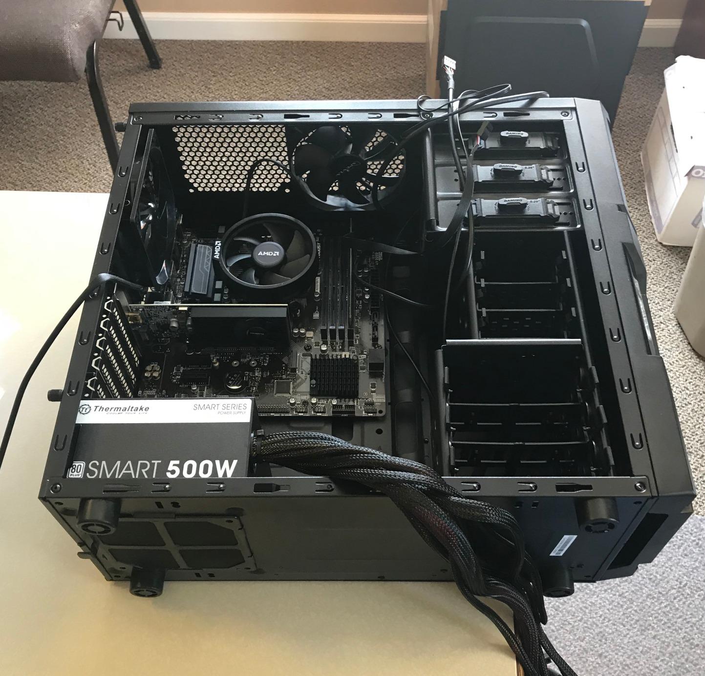 Thermaltake Versa H21 SPCC ATX Mid Tower Computer Chassis CA-1B2-00M1NN-00, Black customer photo 2