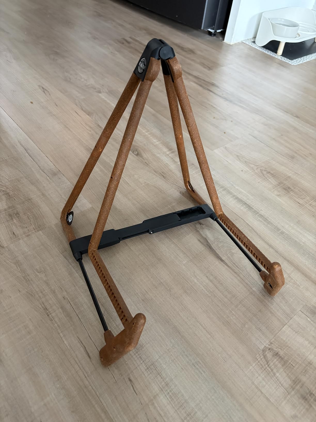 K&M König & Meyer 17580.014.95 Heli 2 Acoustic Guitar Stand | Folding A-Frame for Acoustic Guitars | Adjustable & Collapsible | Sturdy & Durable | Pro's Choice | German Made customer photo 1