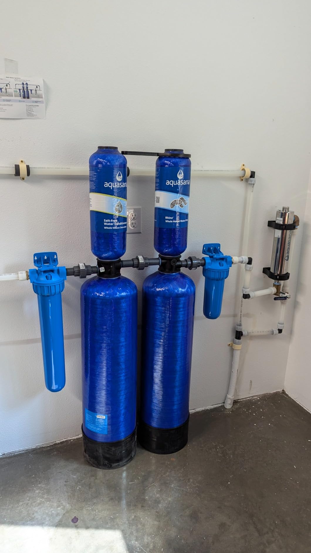 Aquasana Whole House Well Water Filter | 500K Gallons | UV, Carbon & KDF | Salt-Free Softener Alternative | EQ-WELL-UV-PRO-AST customer photo 2