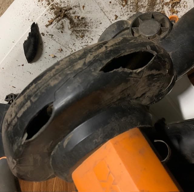 WORX Trivac 3 in 1 Electric Leaf Blower for Lawn Care, Leaf Vacuum with 350 CFM & 210 MPH, Leaf Mulcher with Metal Impeller, WG505 customer photo 2