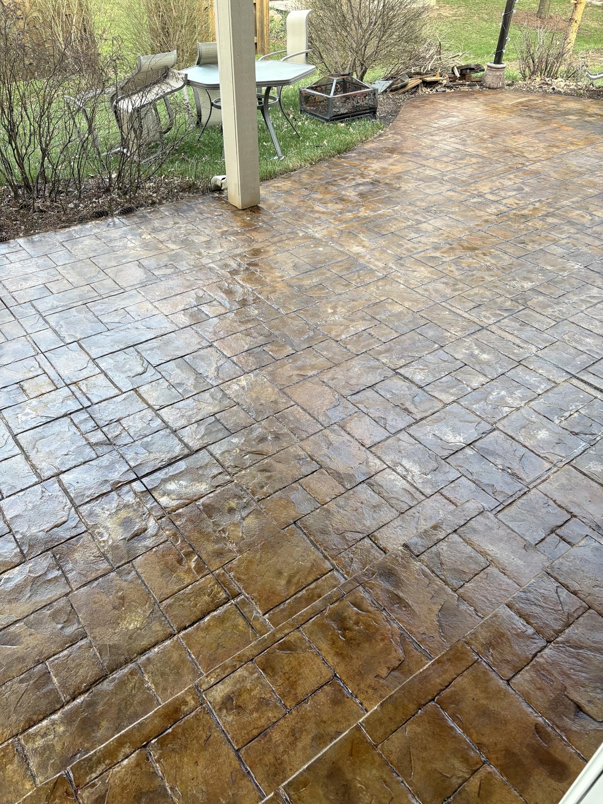 Armor AR350 Low Gloss Wet Look Concrete Sealer 5 Gallon - Professional Grade Color Enhancing Solvent Based Acrylic Sealer for Exterior Concrete and Pavers - 700 VOC customer photo 1