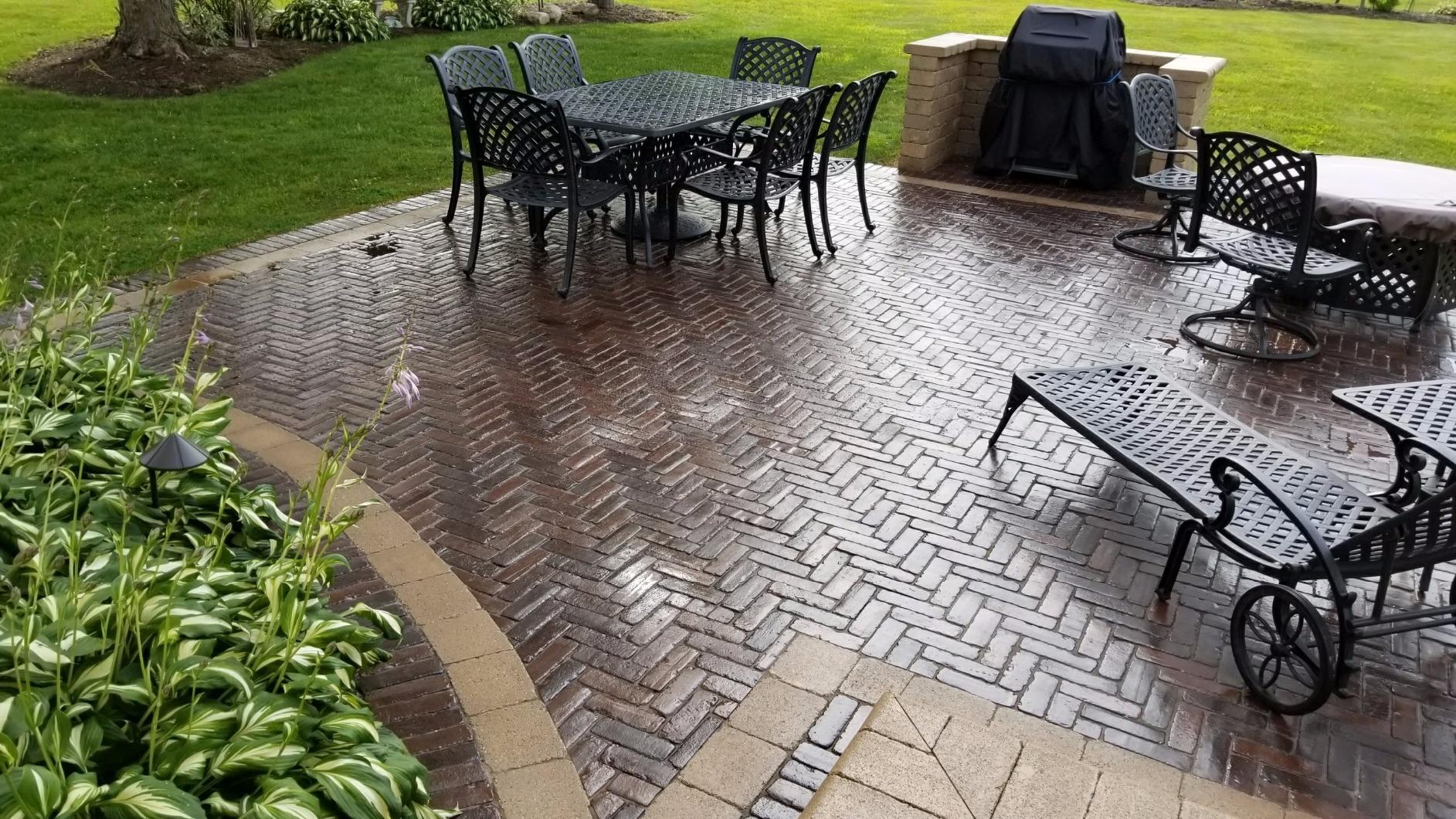 Armor AR350 Low Gloss Wet Look Concrete Sealer 5 Gallon - Professional Grade Color Enhancing Solvent Based Acrylic Sealer for Exterior Concrete and Pavers - 700 VOC customer photo 2