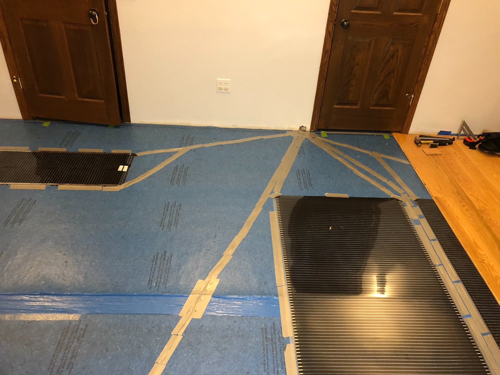 QuietWarmth Float QWARM3X10F120 Radiant Floor Heating Mat for Below Laminate, Wood, Luxury Vinyl Floating Flooring - Cuttable Mat Size 3'x10' 120 Volt (Covers 30sf) customer photo 2
