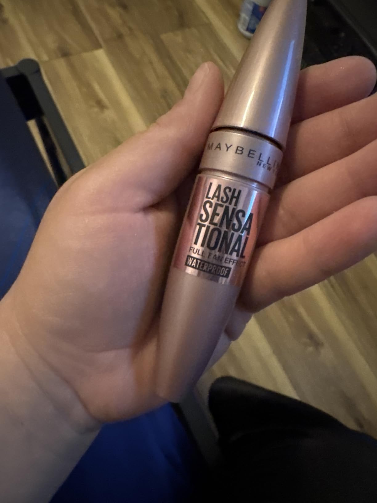 Maybelline Lash Sensational Waterproof Mascara, Lengthening and Volumizing for a Full Fan Effect, Brownish Black, 1 Count customer photo 2