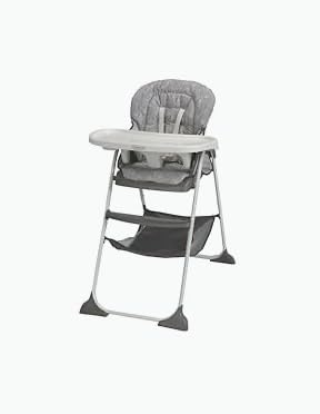 Graco Slim Snacker High Chair, Ultra Slim, Fast-Folding, Multiple Recline Positions, Whisk customer photo 1