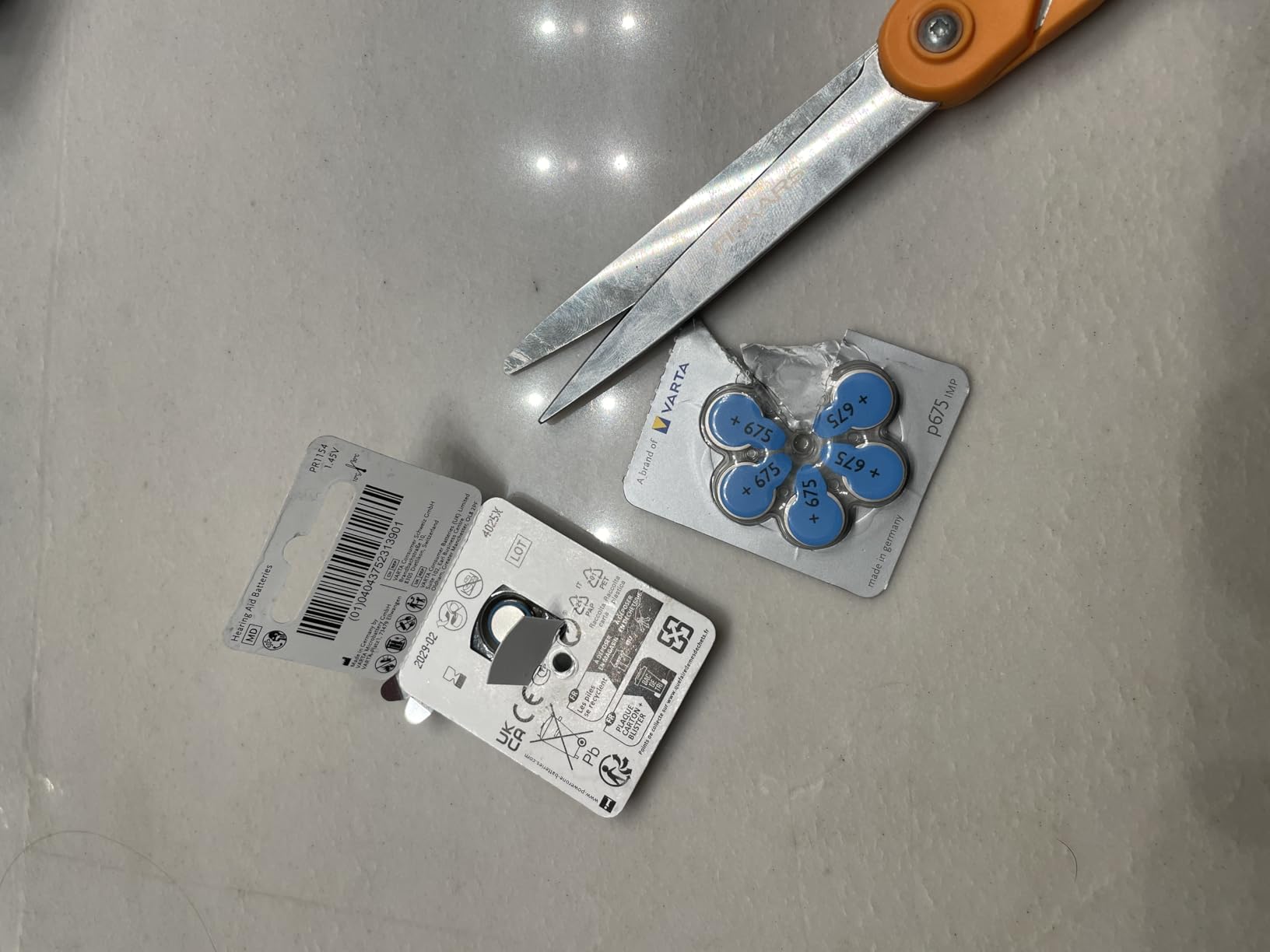 60 Mercury Free Hearing Aid Batteries Size: 675P Cochlear Implant by Power One customer photo 1