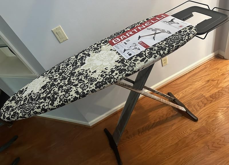 Bartnelli Pro Luxury Ironing Board - Extra Wide 51x19 Ironing Surface, Ultra-Premium Aluminum Build, Includes Steam Iron Rest, Adjustable Height, Foldable, European Made customer photo 2
