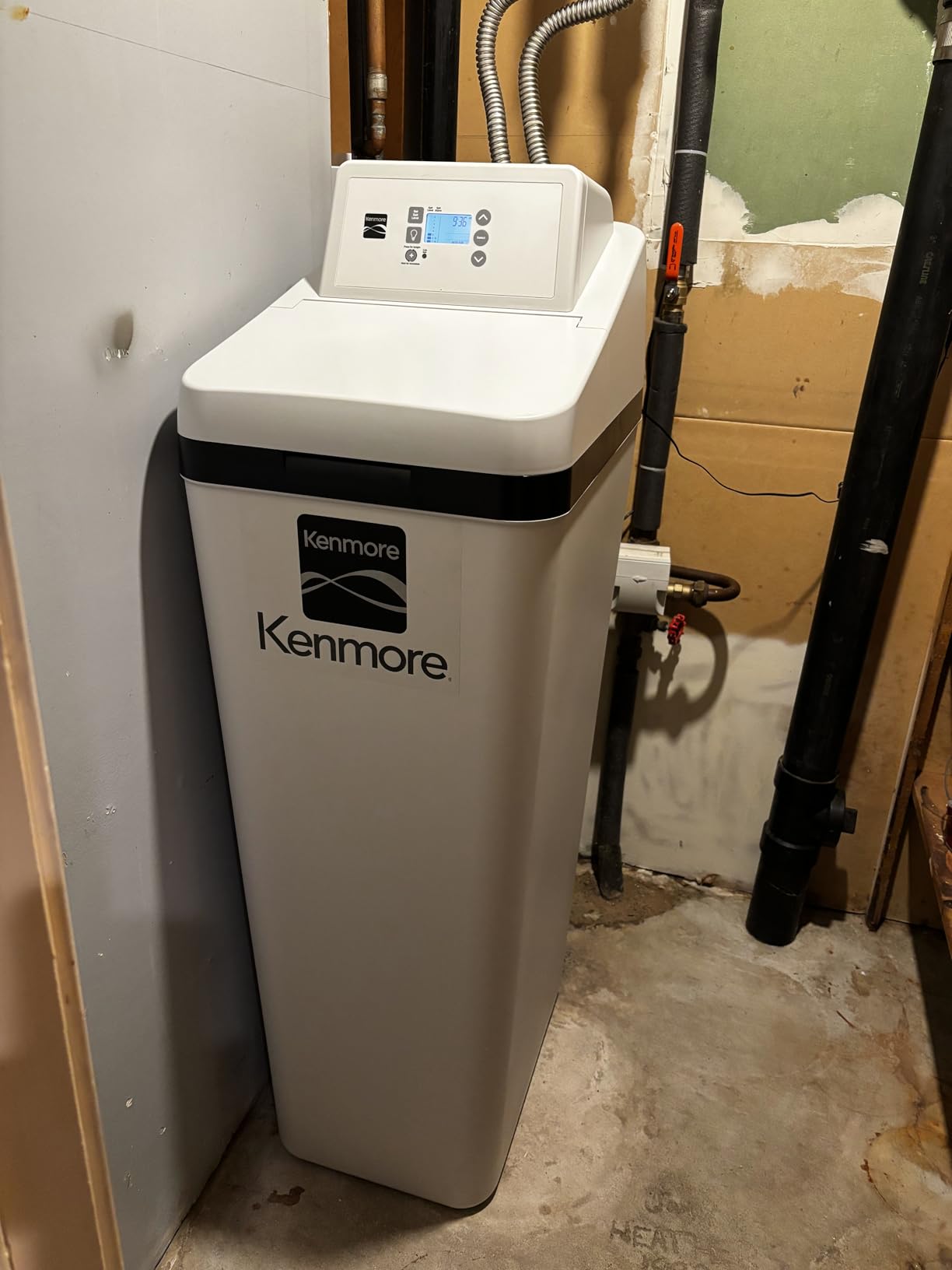 Kenmore 350 Water Softener System - 32,000 Grain Capacity Whole House Hard Water & Iron Reduction - Compact, Easy to Install, Salt Saving Technology customer photo 1