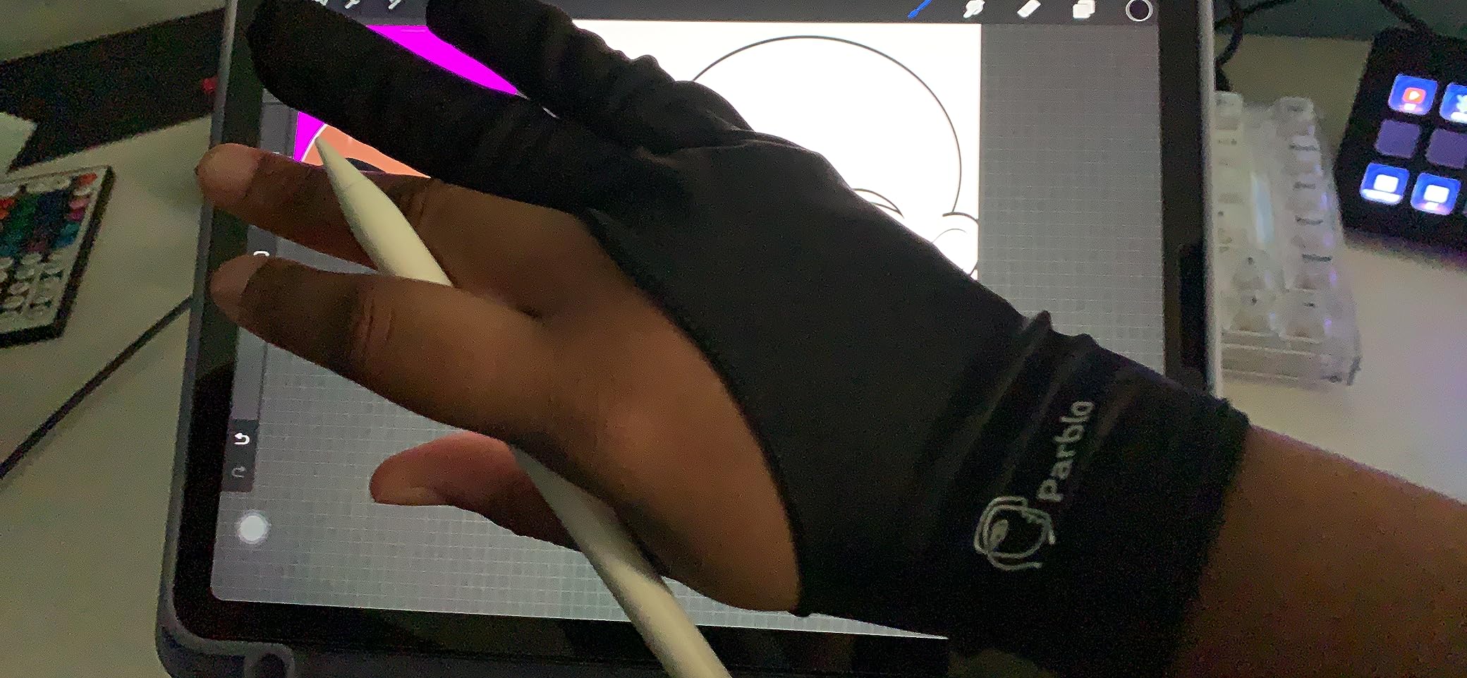 Parblo PR01 Artist Drawing Glove for Drawing Tablet,Fit for Both Right and Left Hand customer photo 1