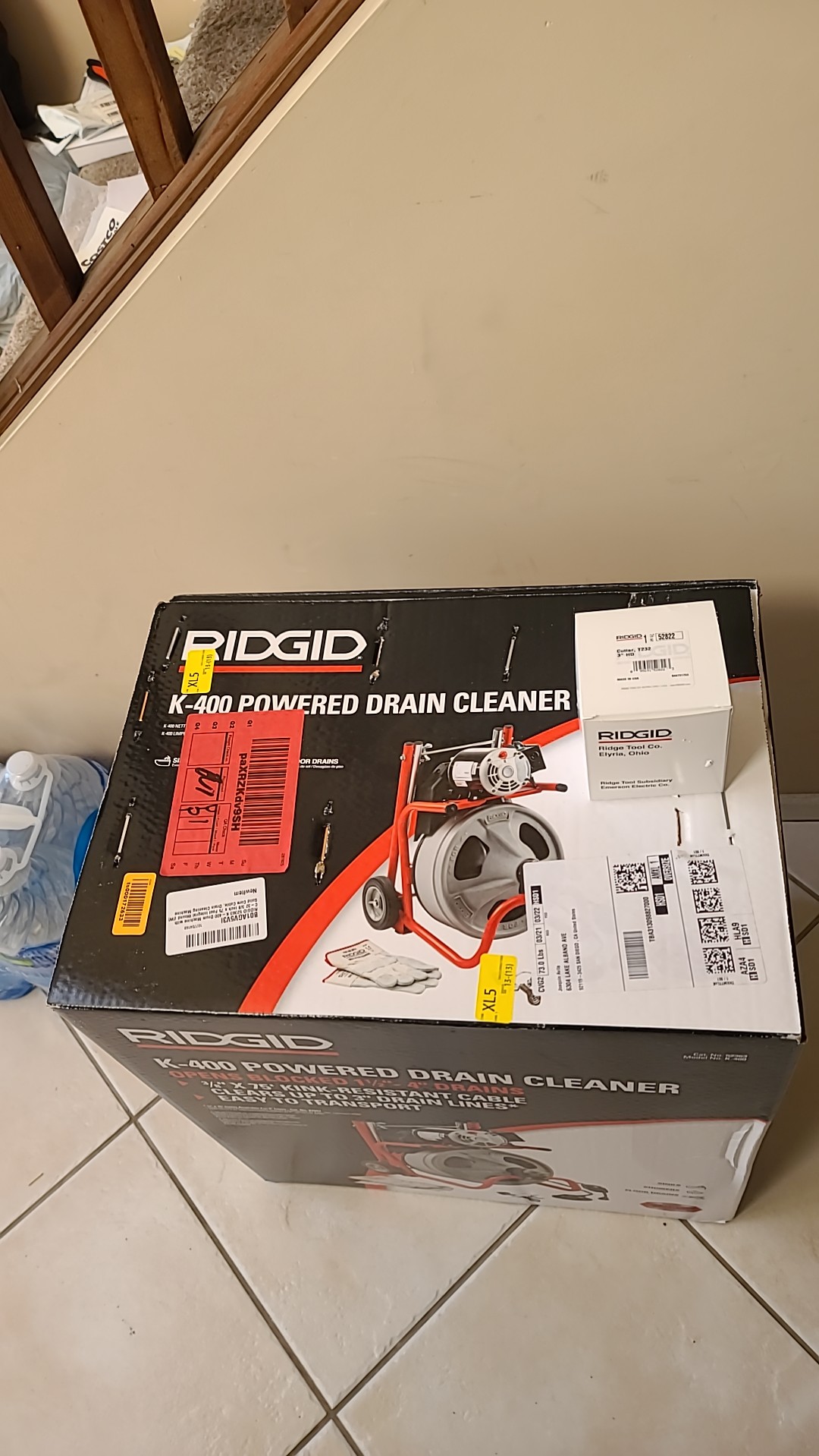 RIDGID 52363 Model K-400 Drain Cleaning 120-Volt Drum Machine Kit with C-32IW 3/8 x 75' Cable customer photo 2