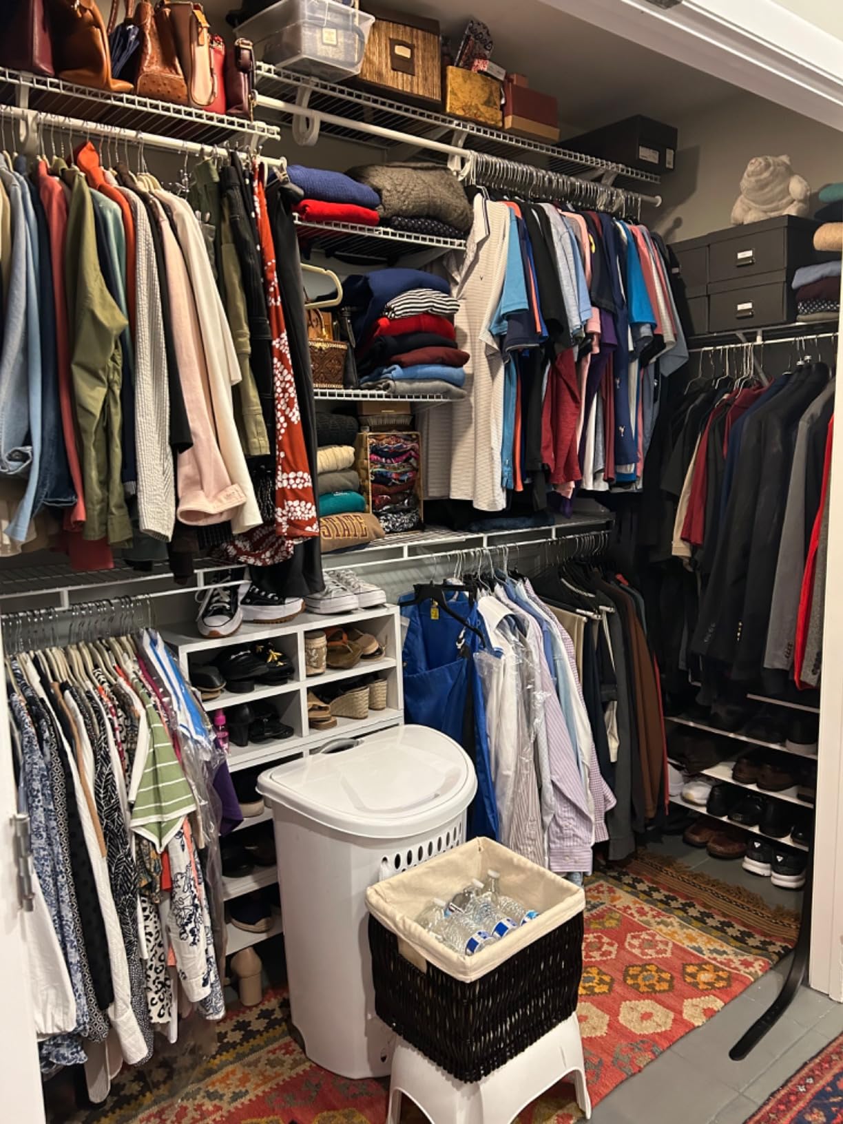 ClosetMaid ShelfTrack Wire Closet Organizer System, Adjustable from 5 to 8 Ft., With Shelves, Clothes Rods, Hardware, Durable Steel, White customer photo 2