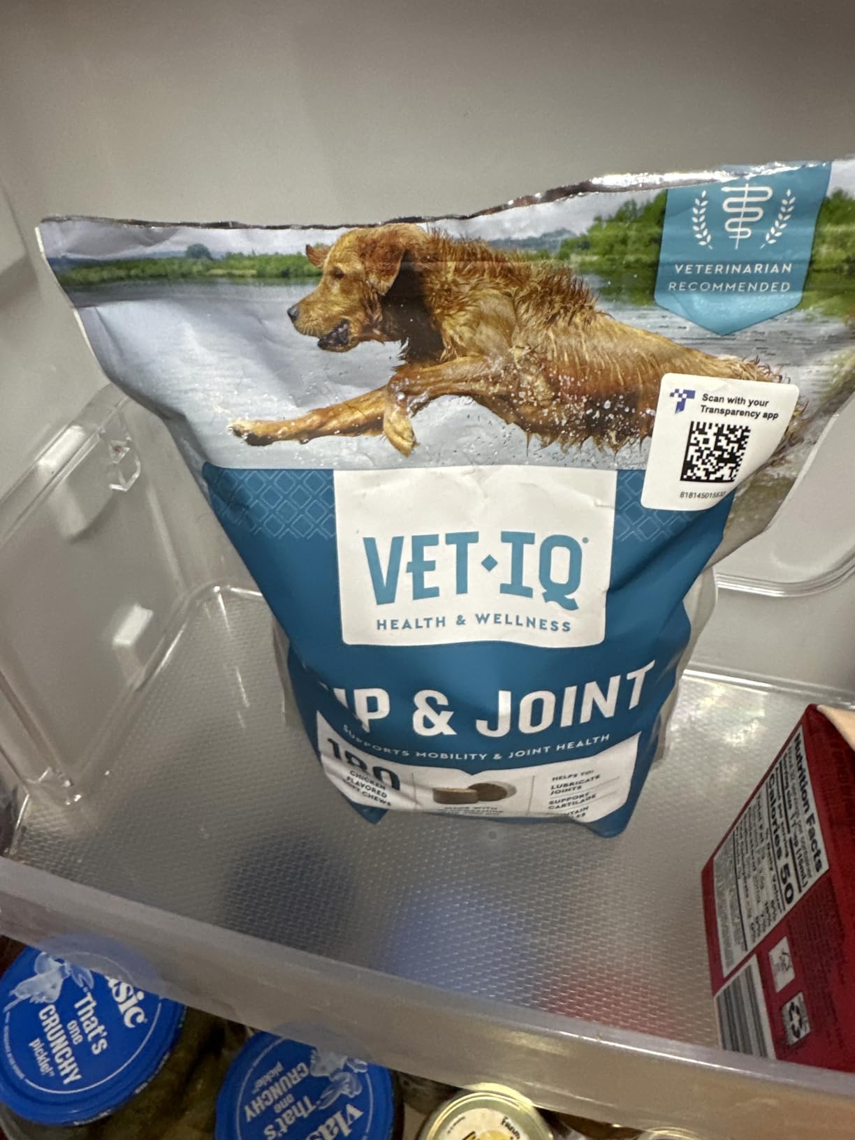VetIQ Glucosamine Hip & Joint Supplement for Dogs, 180 Soft Chews, Joint Support Supplement with MSM and Krill, Dog Health Supplies Large & Small Breed, Chicken Flavored Chewables customer photo 1