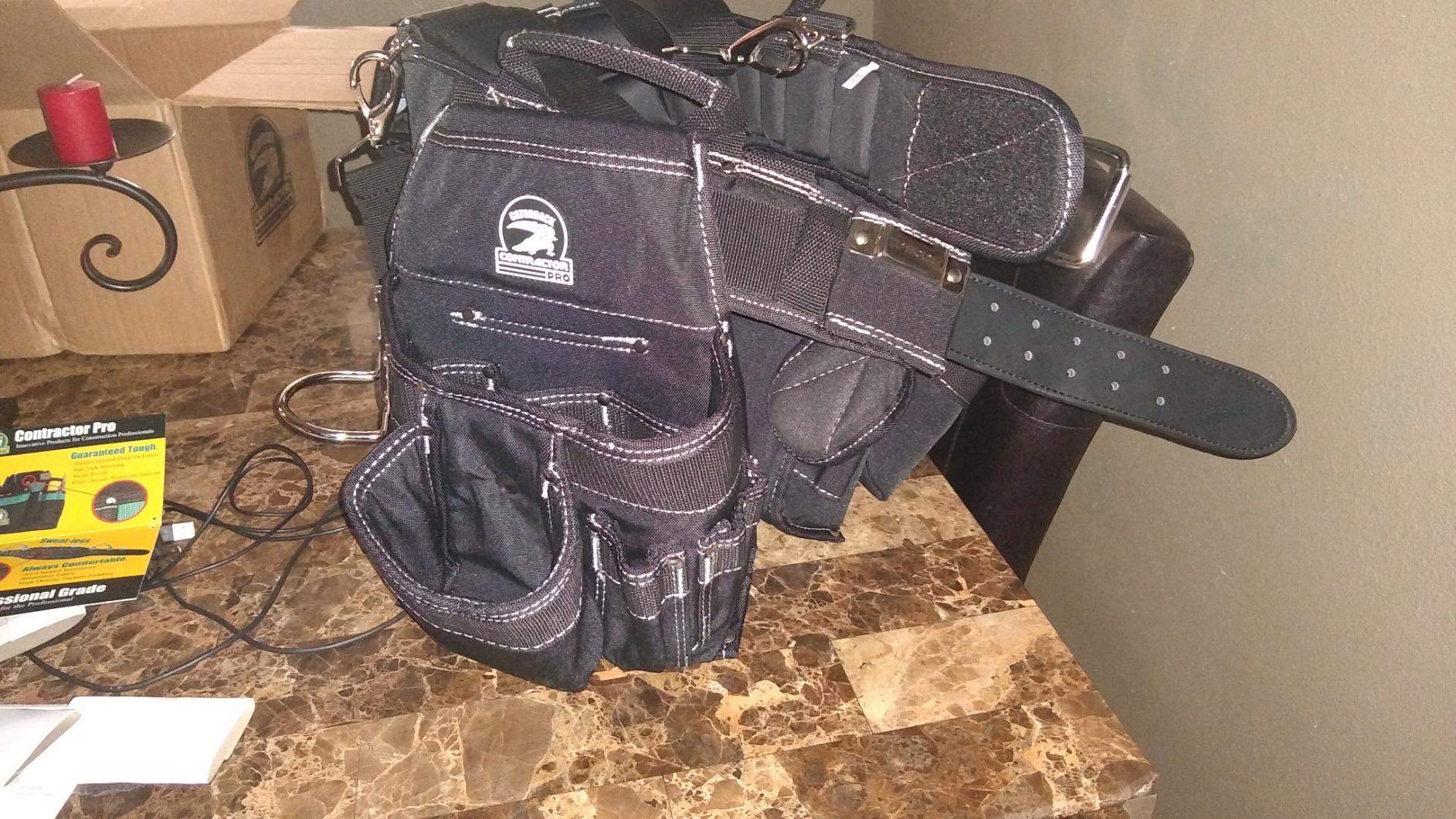 Gatorback Professional Carpenter's Tool Belt Combo w/Air-Channel Pro Comfort Back Support Belt. (Medium 31-35 Inch Waist) customer photo 1