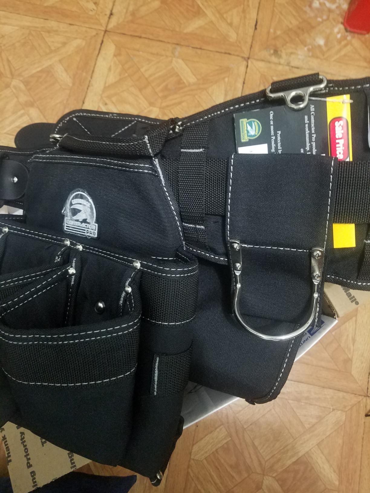 Gatorback Professional Carpenter's Tool Belt Combo w/Air-Channel Pro Comfort Back Support Belt. (Medium 31-35 Inch Waist) customer photo 2