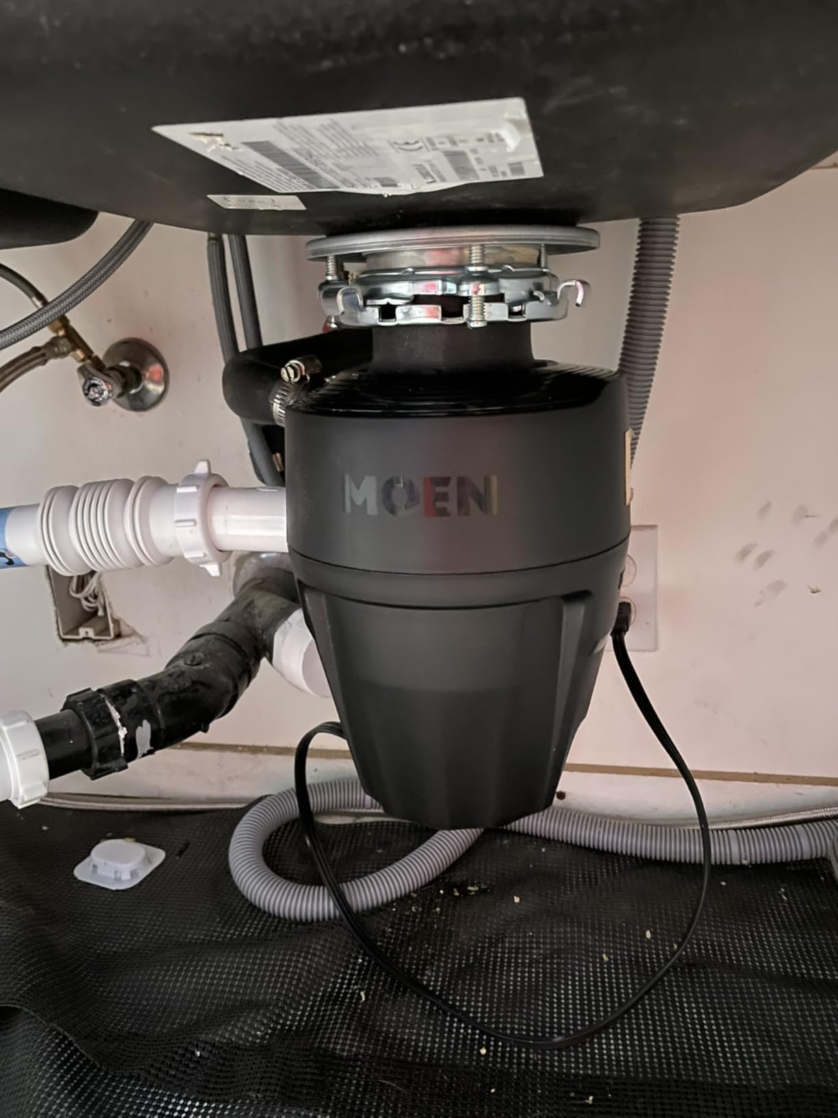 Moen Prep Series PRO Continuous Feed Compact Garbage Disposal for Kitchen Sink with Power Cord, GXP50C customer photo 2