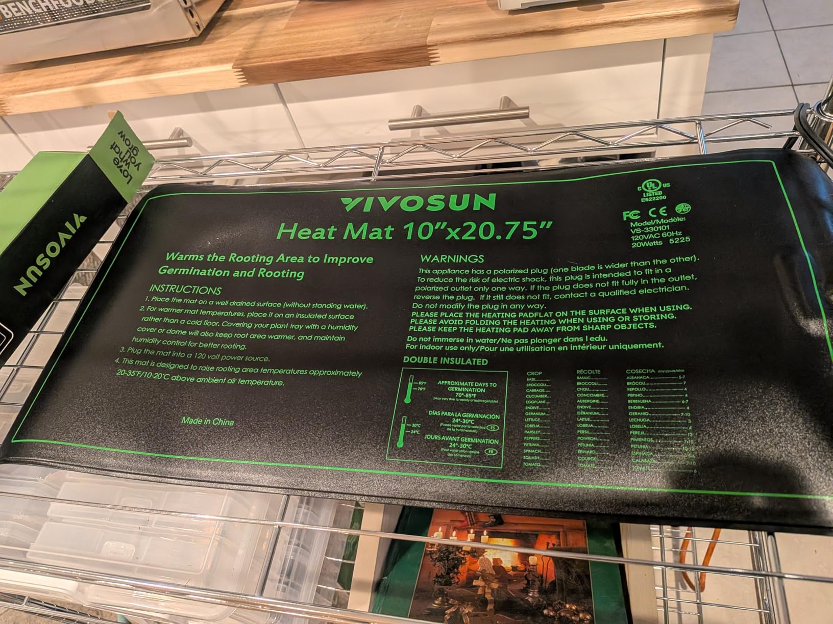 VIVOSUN Durable Waterproof Seedling Heat Mat 48