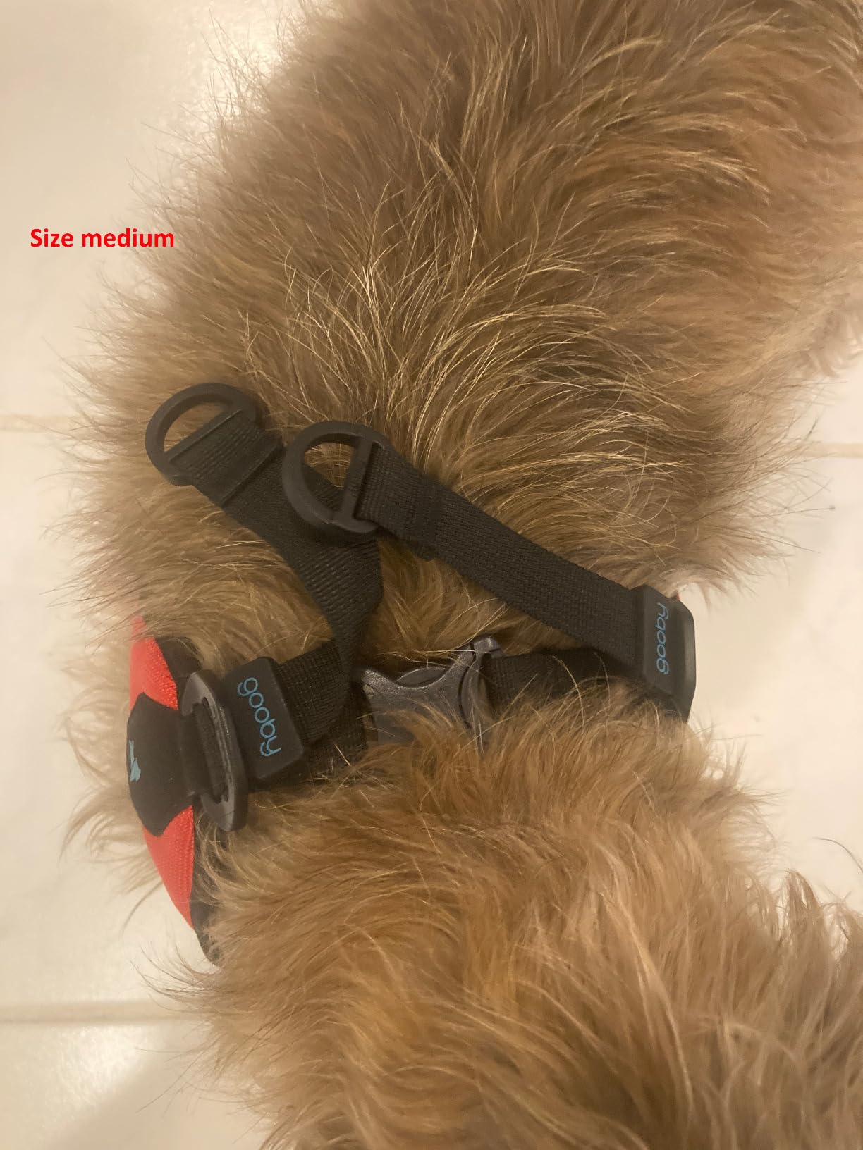 Gooby Escape Free Easy Fit Harness - Red, Small - No Pull Step-in Patented Dog Harness with Quick Release Buckle for Small to Medium Dogs customer photo 1