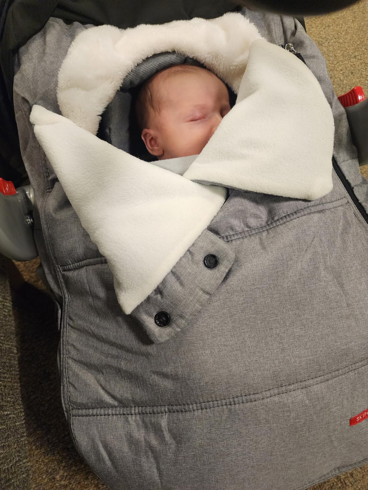 Skip Hop Winter Car Seat Cover, Stroll & Go, Heather Grey customer photo 2