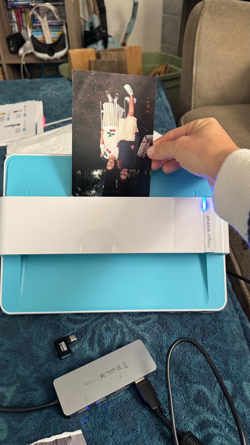 Plustek Photo Scanner ePhoto Z300, Scans 4x6 inch Photos in 2 Seconds, Auto crop and deskew with CCD Sensor customer photo 1