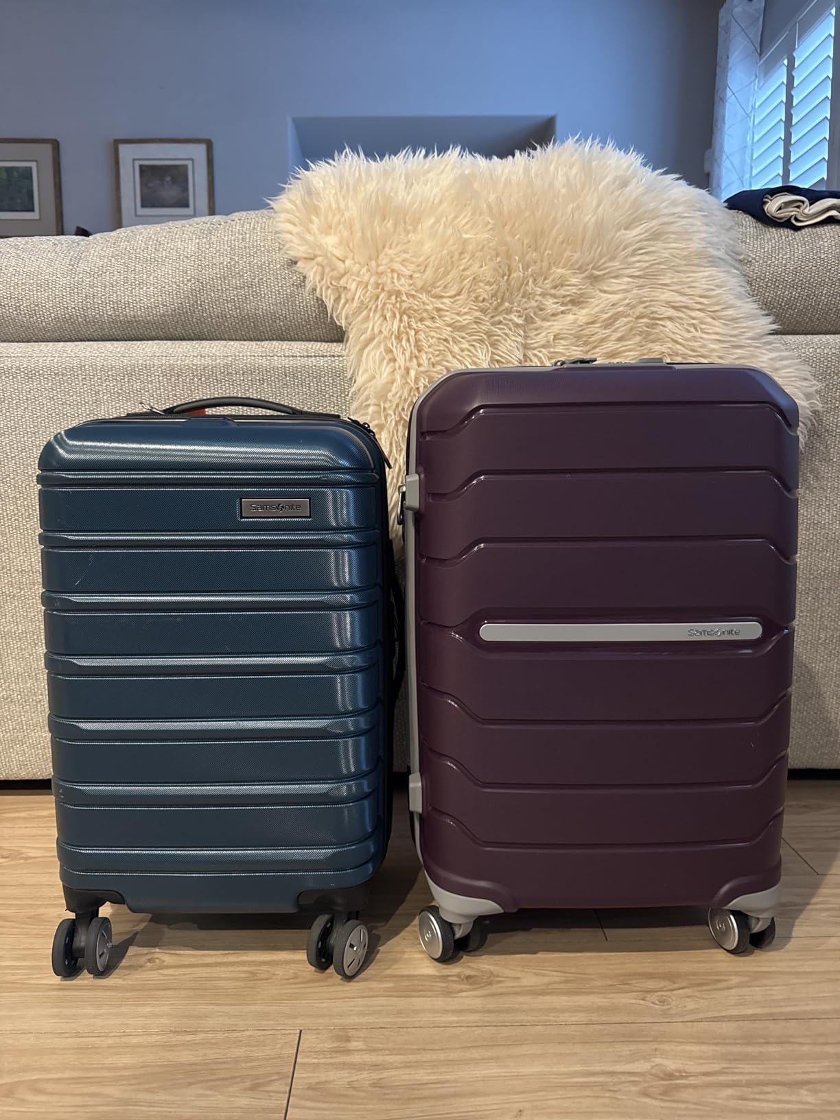 Samsonite Freeform Hardside Carry-On Luggage with Spinner Wheels - Hardshell Suitcase, TSA, Airline-Approved - Expandable Hard Shell, Smooth Rolling Wheels for Lightweight Travel - Black customer photo 2