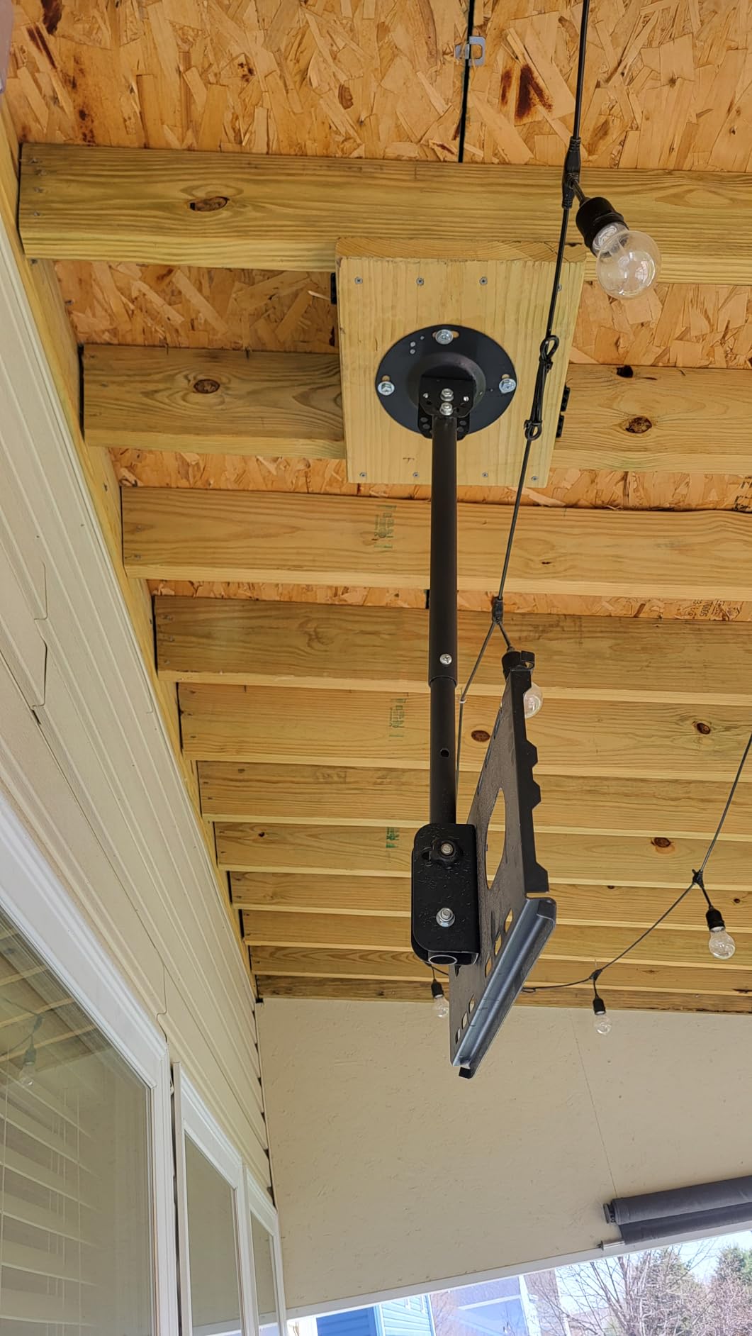 Suptek Ceiling TV Mount Fits Most 26-65 inch LCD LED Plasma Panel Display, Max VESA 400x400mm, Loaded up to 45kg/100lbs, Height Adjustable customer photo 2