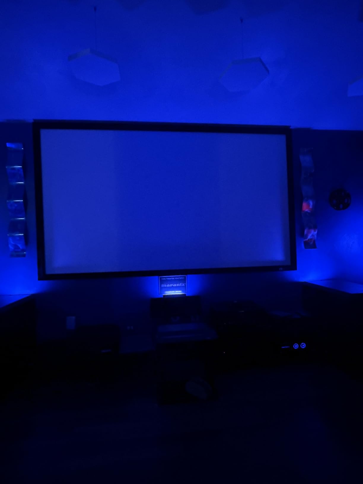 Elite Screens 150 inch Projector Screen Fixed Frame 16:9, 4K/8K UHD CineWhite UHD-B, ISF Certified, UST/Short/Standard Compatible, SB150WH2 customer photo 2