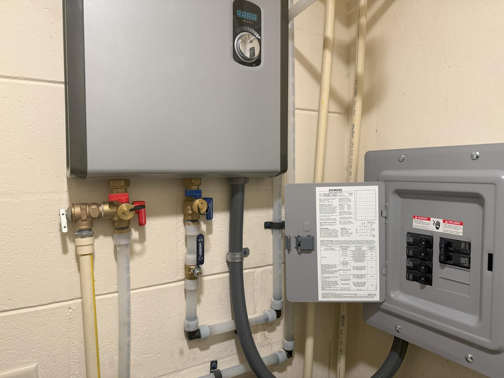 Rheem RTEX-24 24kW 240V Electric Tankless Water Heater customer photo 2