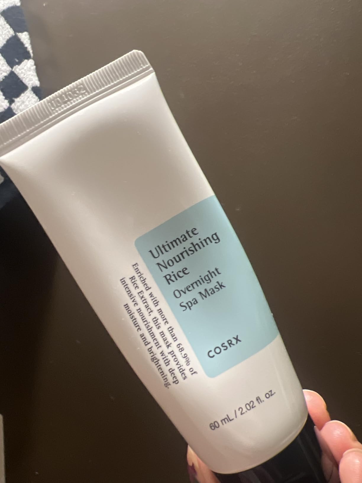 COSRX Ultimate Nourishing Rice Overnight Spa Mask, 60ml / 2.02 fl.oz | Rice Extract 68% and Niacinamide 2%, Korean Skin Care, Animal Testing Free customer photo 2