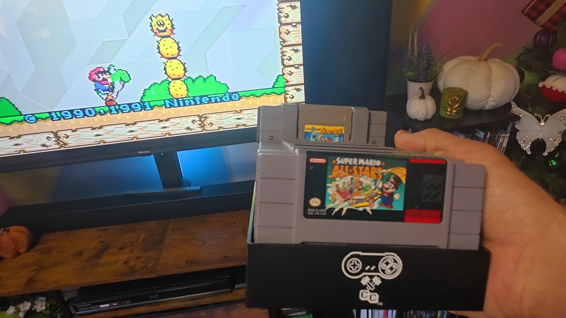 Collector Craft Black Game Organizer Compatible with Nintendo SNES Cartridge, Dust Cover, Cartridge Holder, Super Nintendo Entertainment System customer photo 2